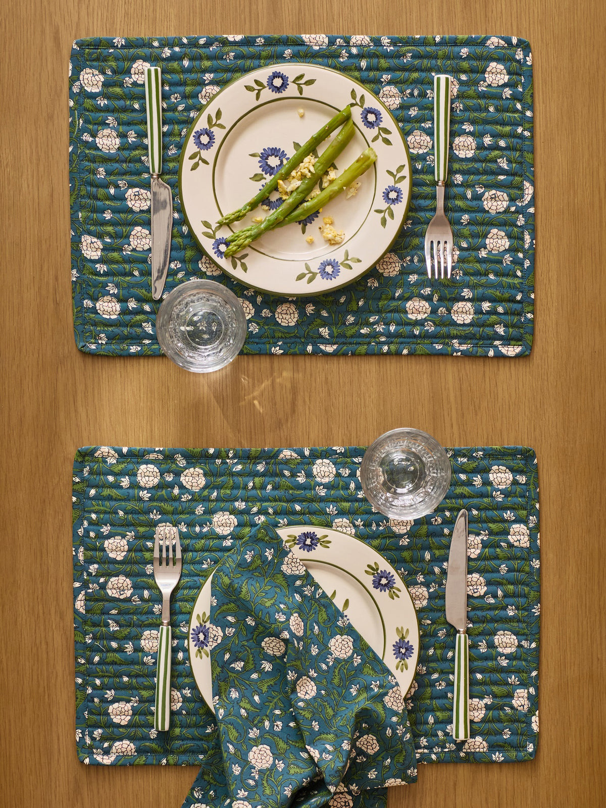 Placemats met Indiase print, set van 2