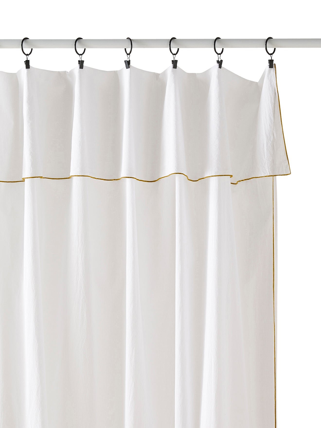 Panneau voile de coton finition point bourdon