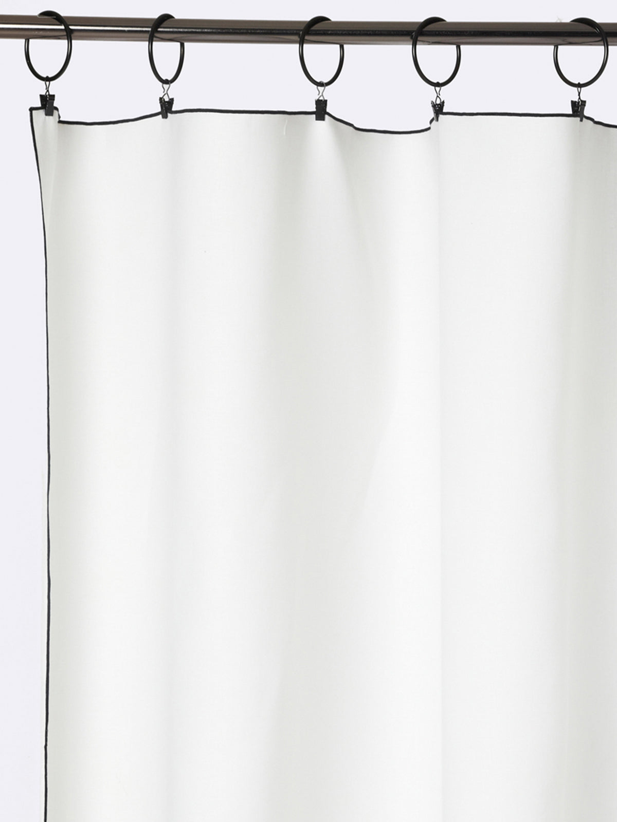 Paneelgordijn in katoenen voile met kordonrand