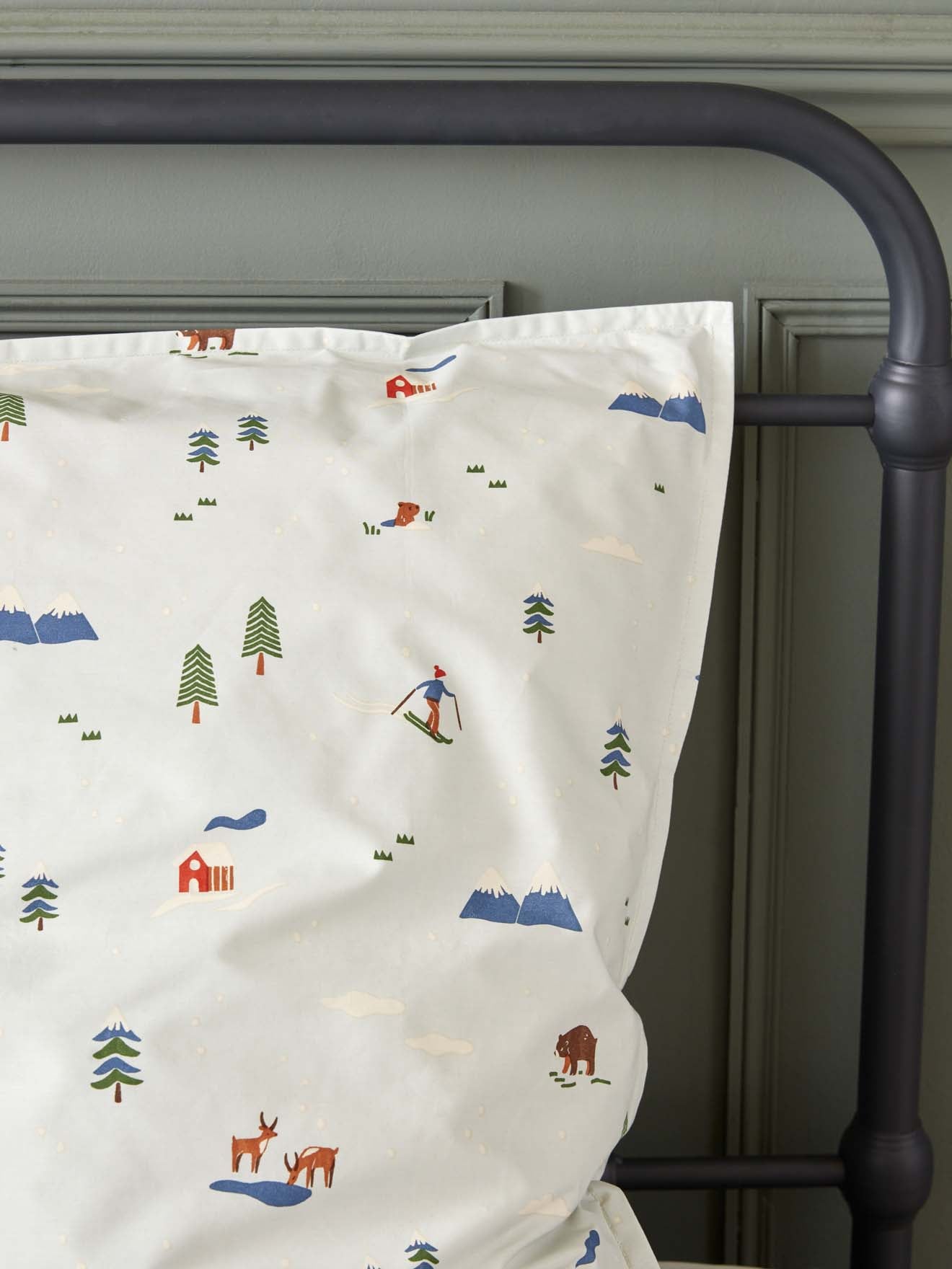 Taie d'oreiller percale de coton "Marmotte"