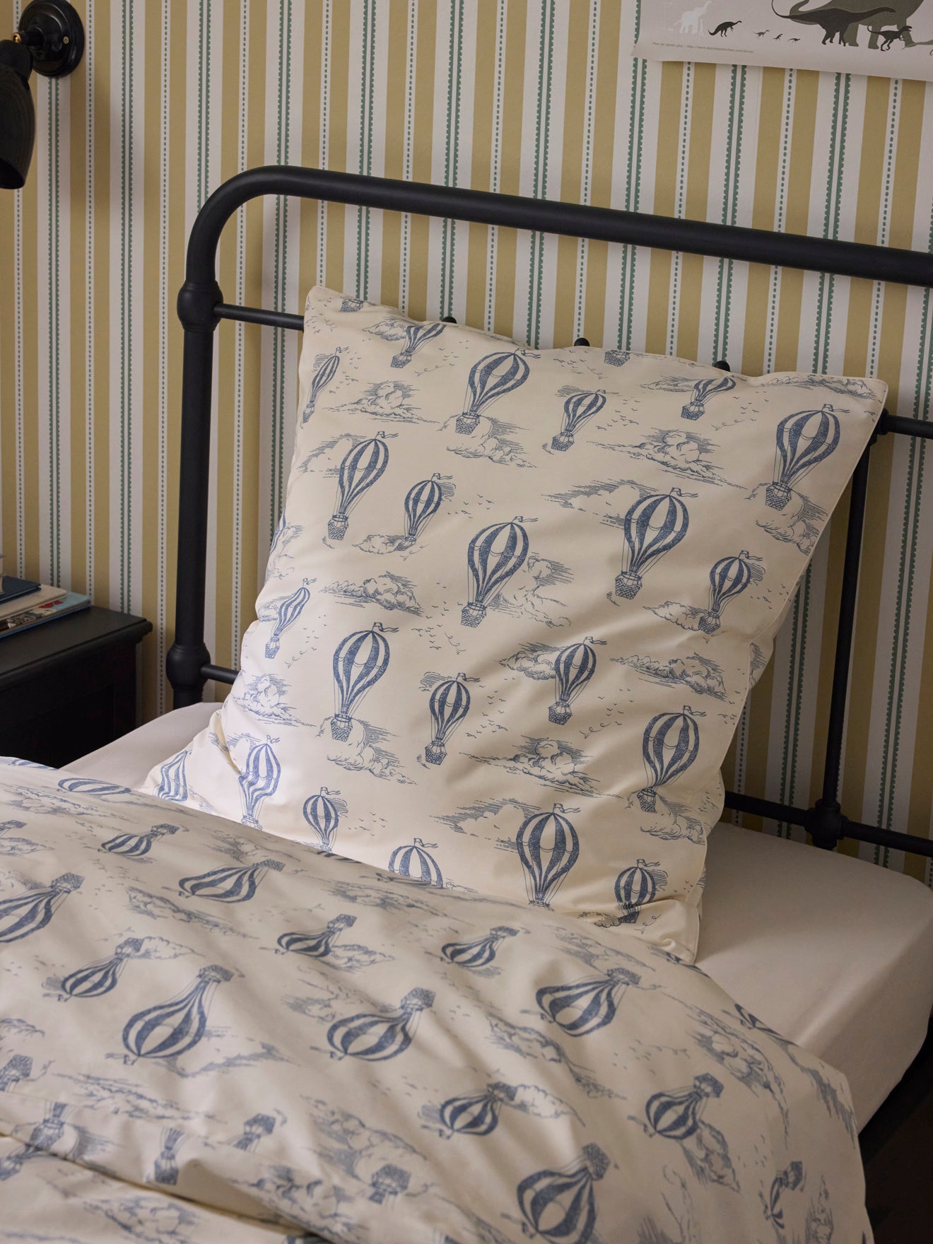 Kussensloop in katoenbatist "Luchtballon"