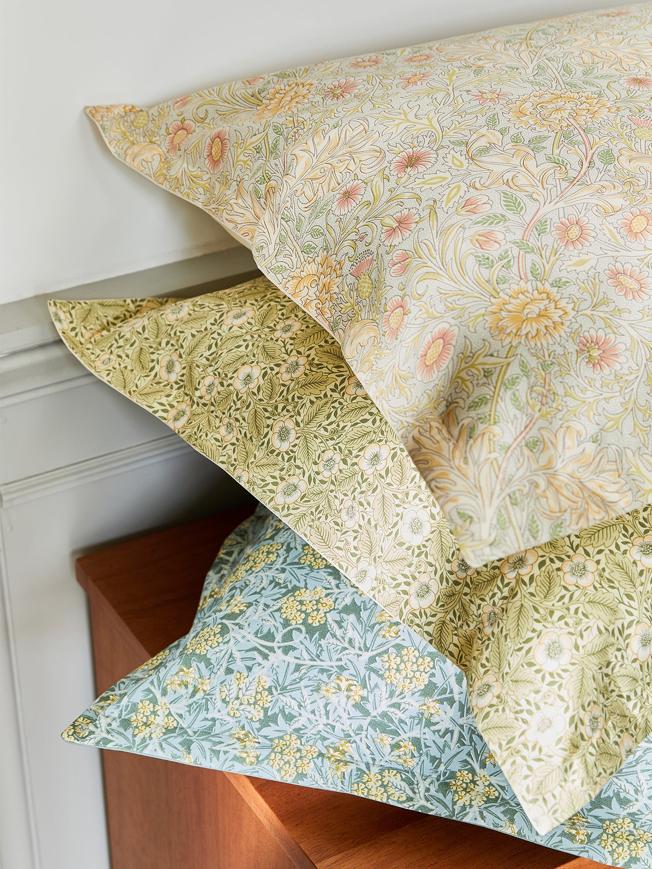 Taie d'oreiller Christchurch, dessin William Morris