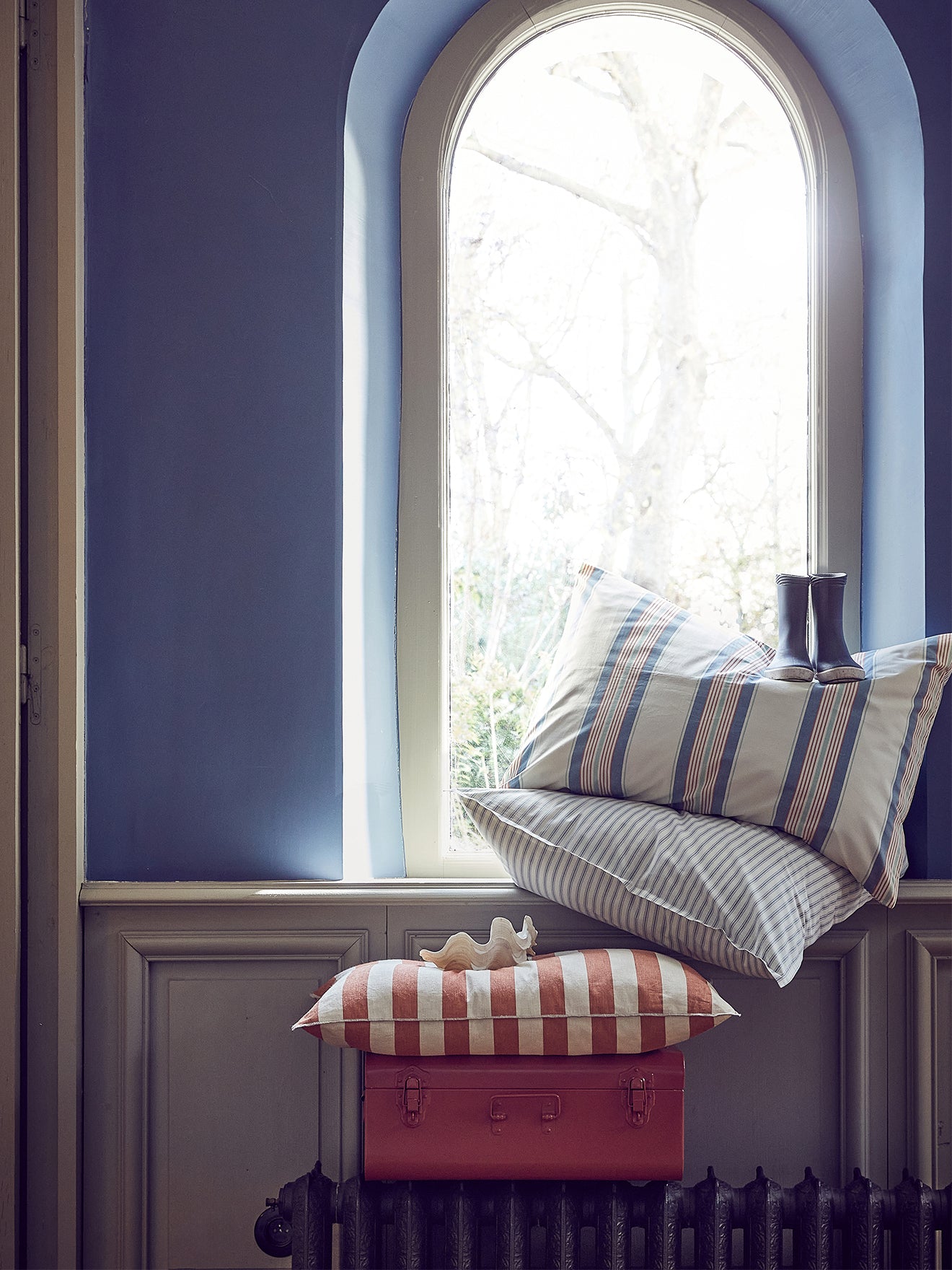 Taie d'oreiller percale de coton "Atlantique"