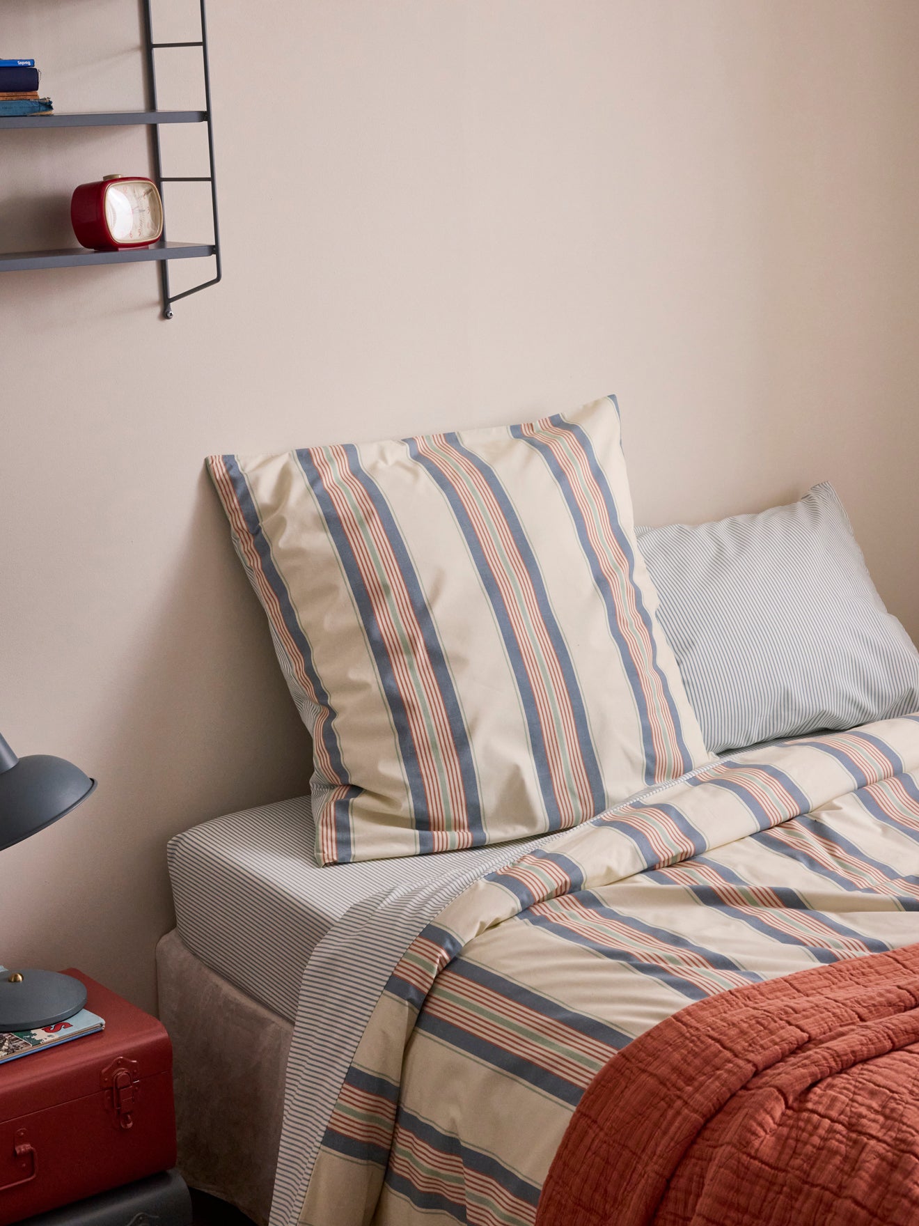 Taie d'oreiller percale de coton "Atlantique"