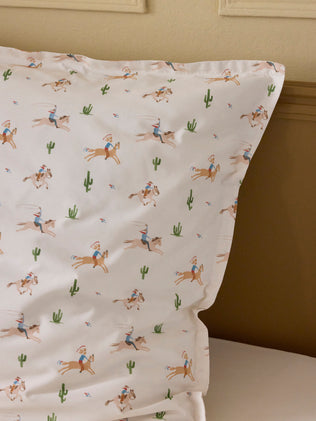 Taie d'oreiller percale de coton "Far West"