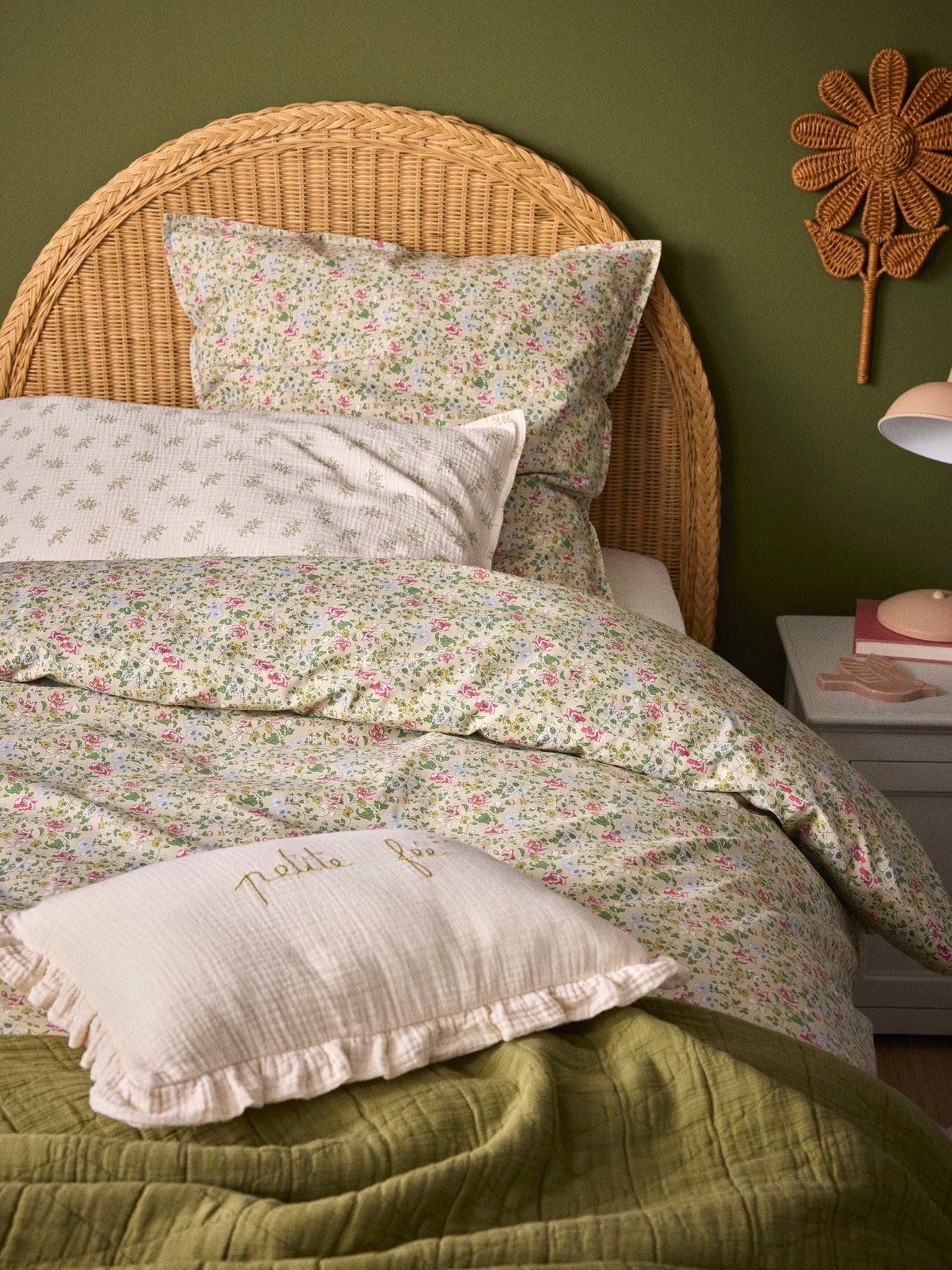 Taie d'oreiller percale de coton "Alma"