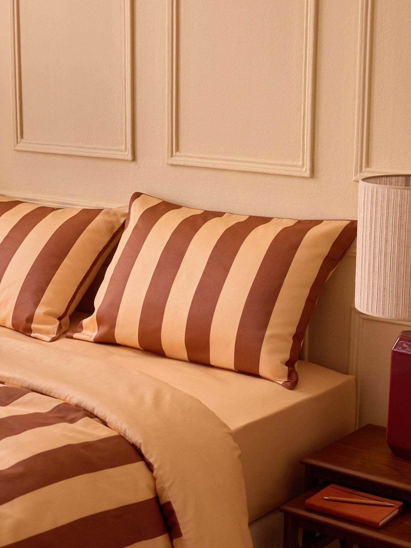 Taie d'oreiller satin de coton "Maxine"