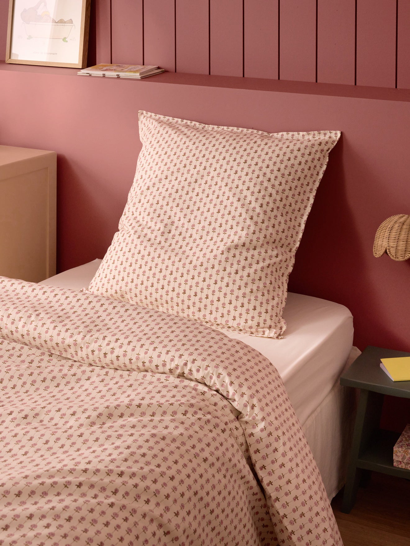 Taie d'oreiller percale de coton "Lucette"