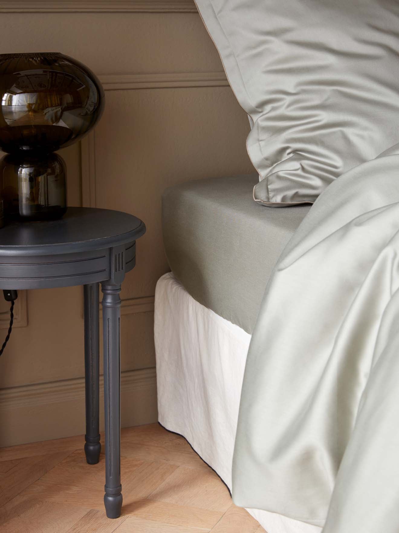 Drap-housse satin de coton "Satine"