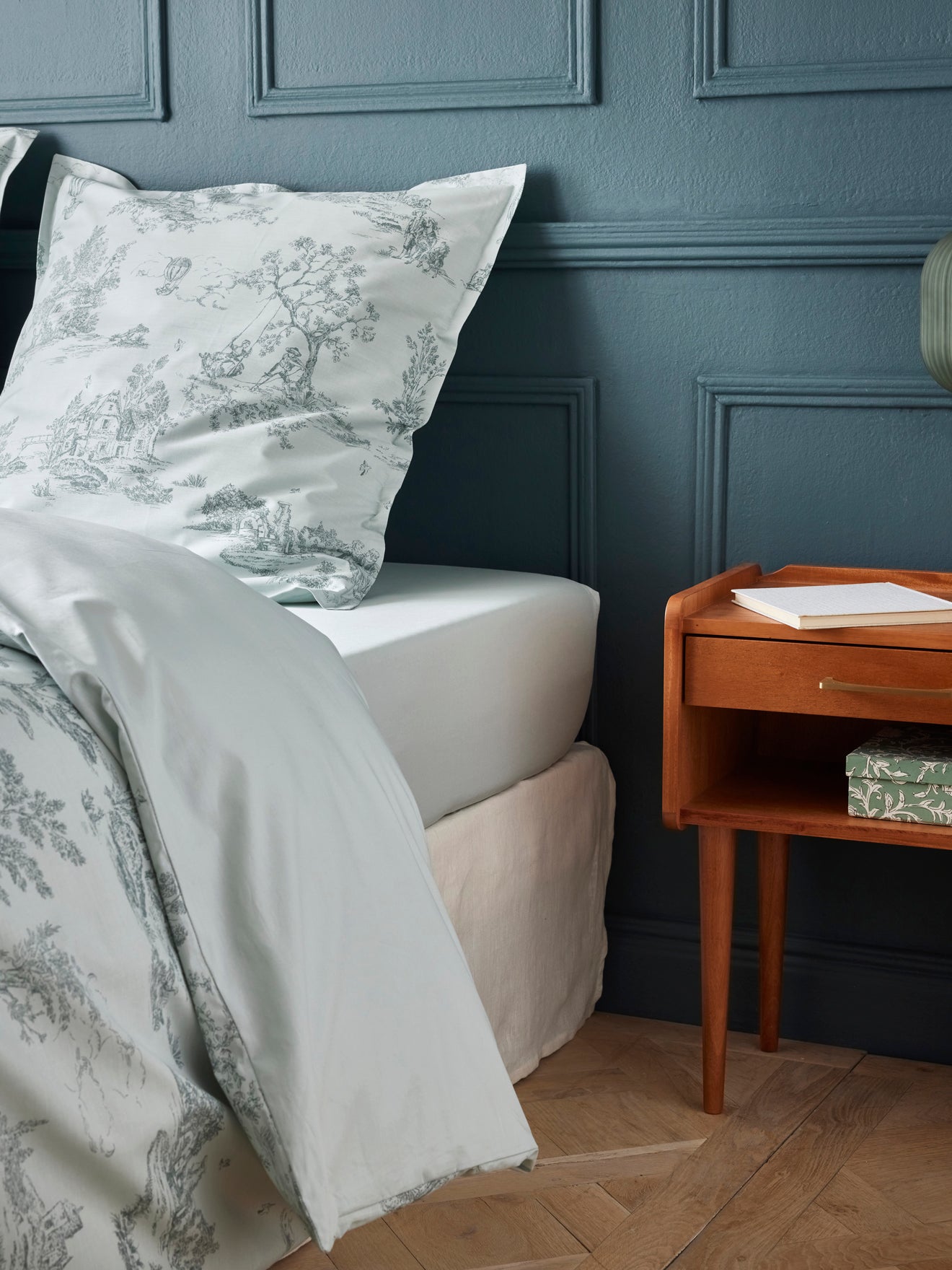 Drap-housse percale de coton "Menuet"