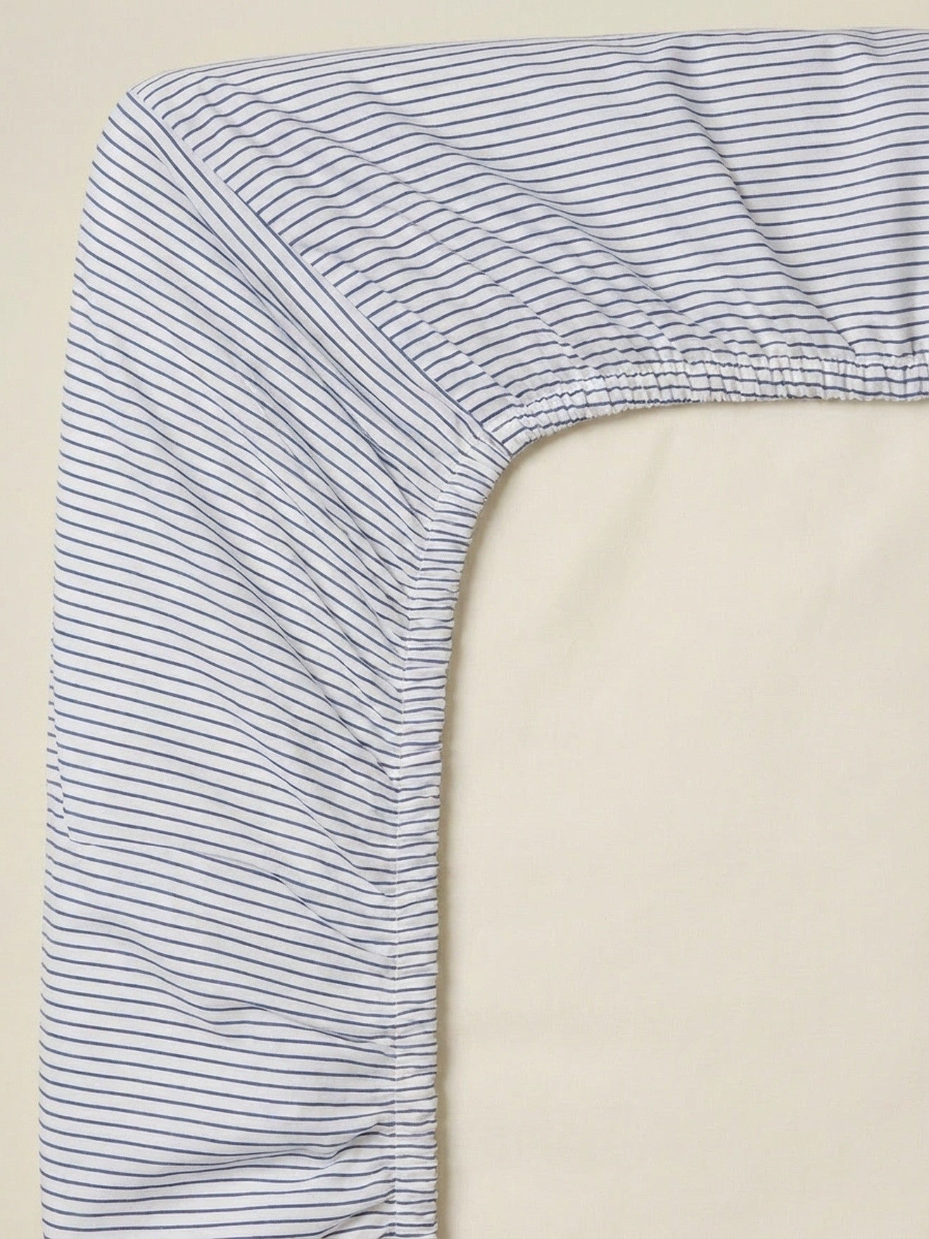 Gestreept hoeslaken "Jouy style"