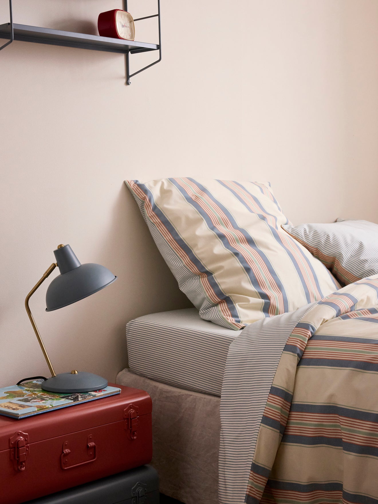Drap-housse percale de coton "Atlantique"
