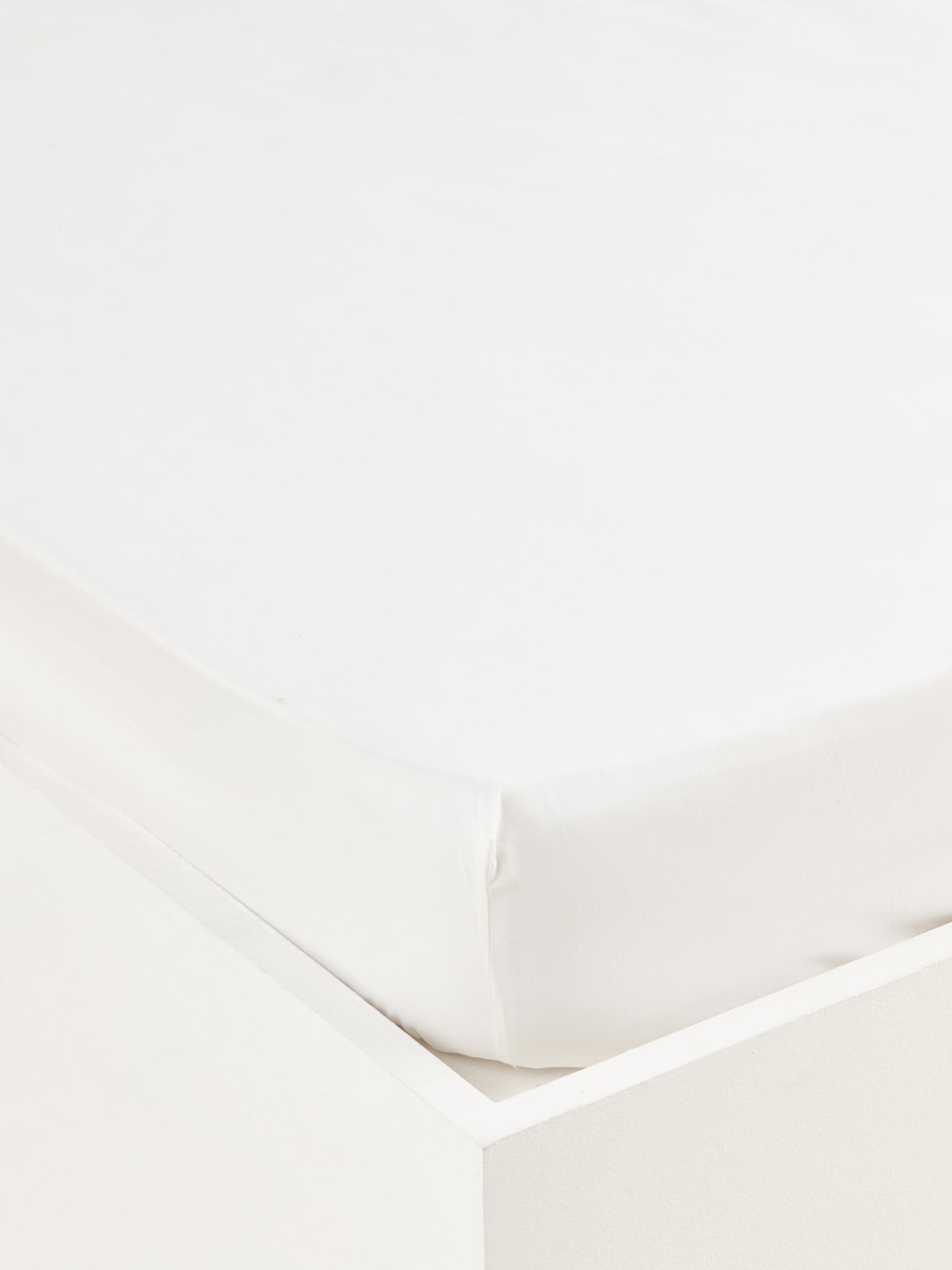 Effen hoeslaken in katoenbatist "Jouy Style"