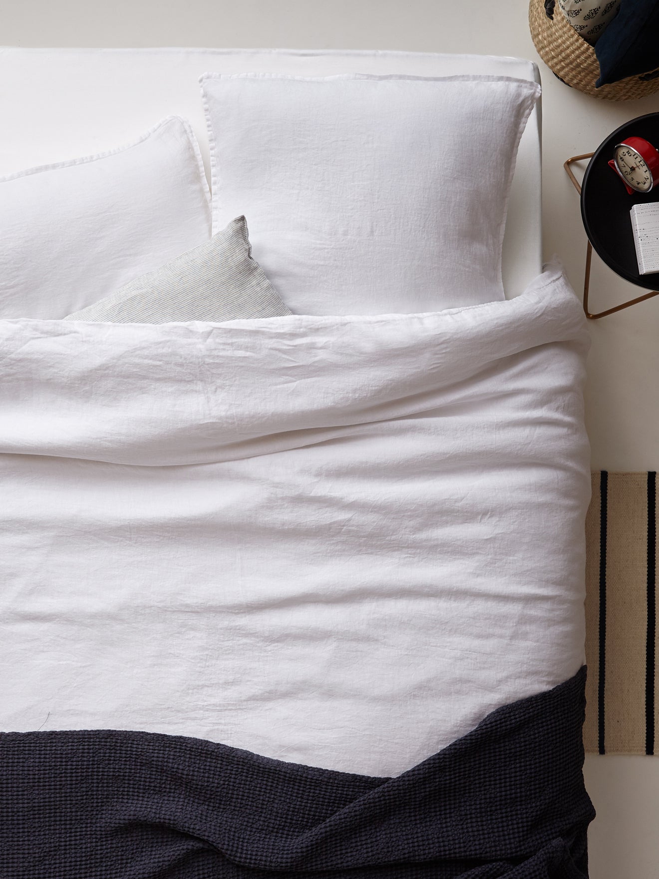 Dekbedovertrek in gewassen linnen "Cocoon"