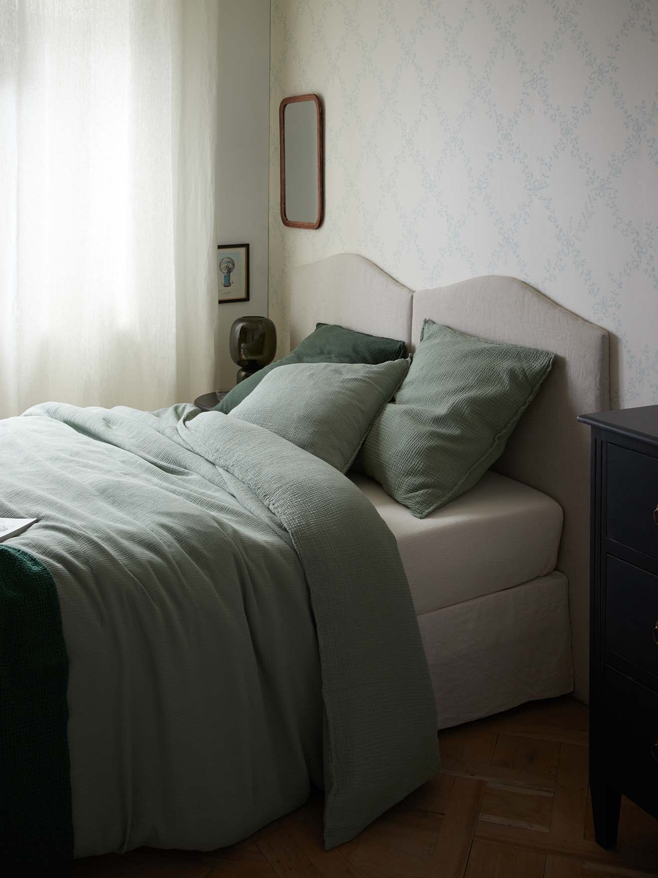 Housse de couette gaze de coton "Gaufrée"