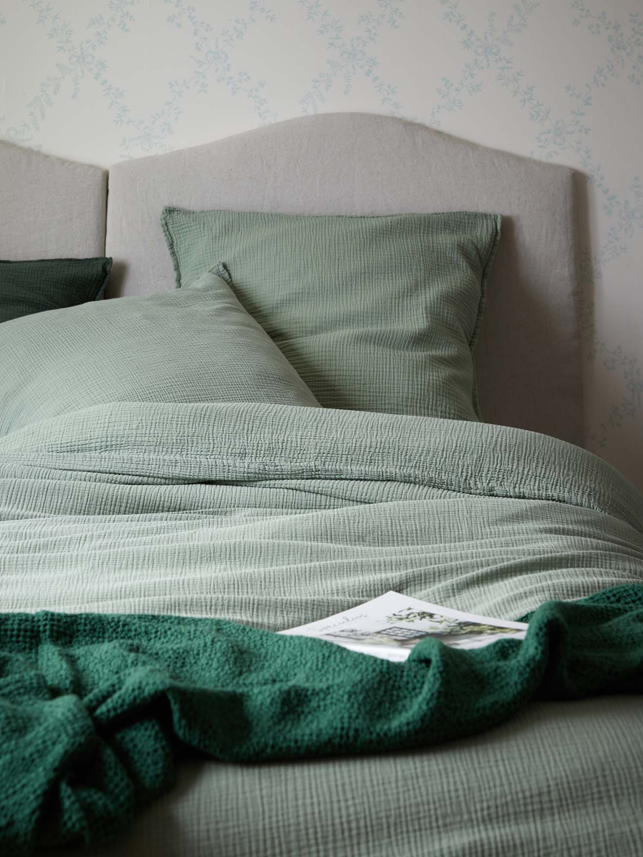 Housse de couette gaze de coton "Gaufrée"