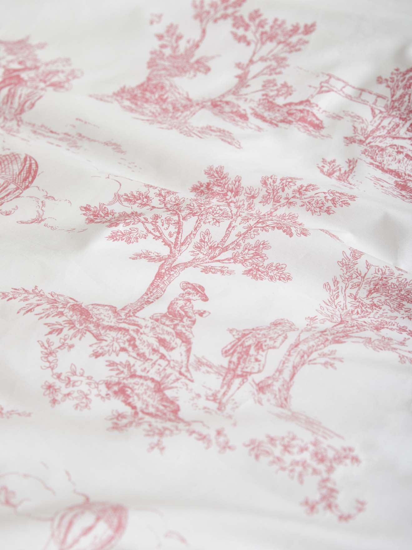 Dekbedovertrek in katoenbatist "Jouy style"