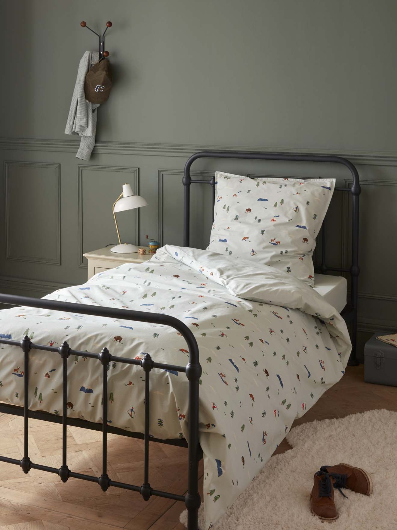 Housse de couette percale de coton "Marmotte"