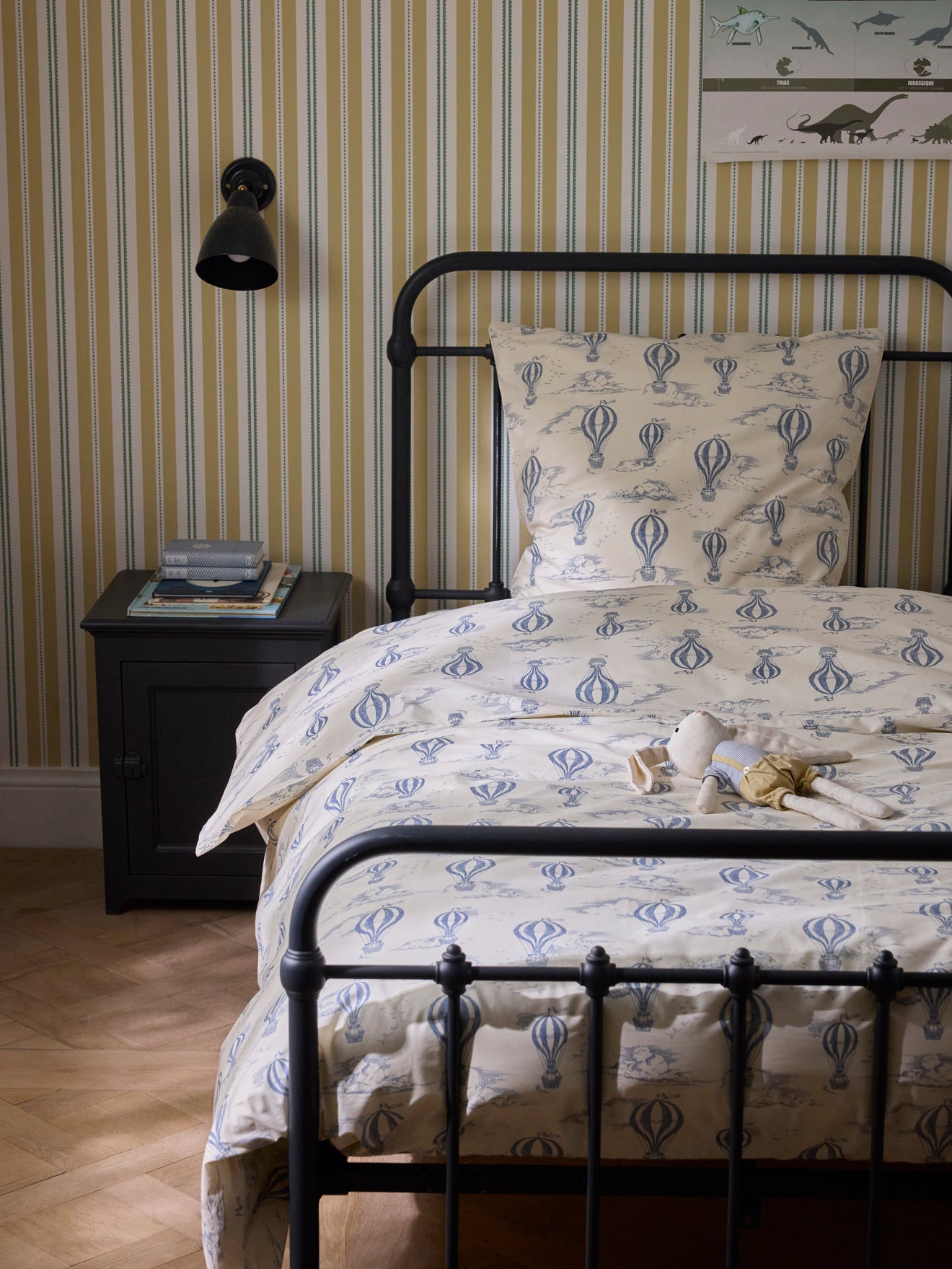 Dekbedovertrek van katoenbatist "Luchtballon"