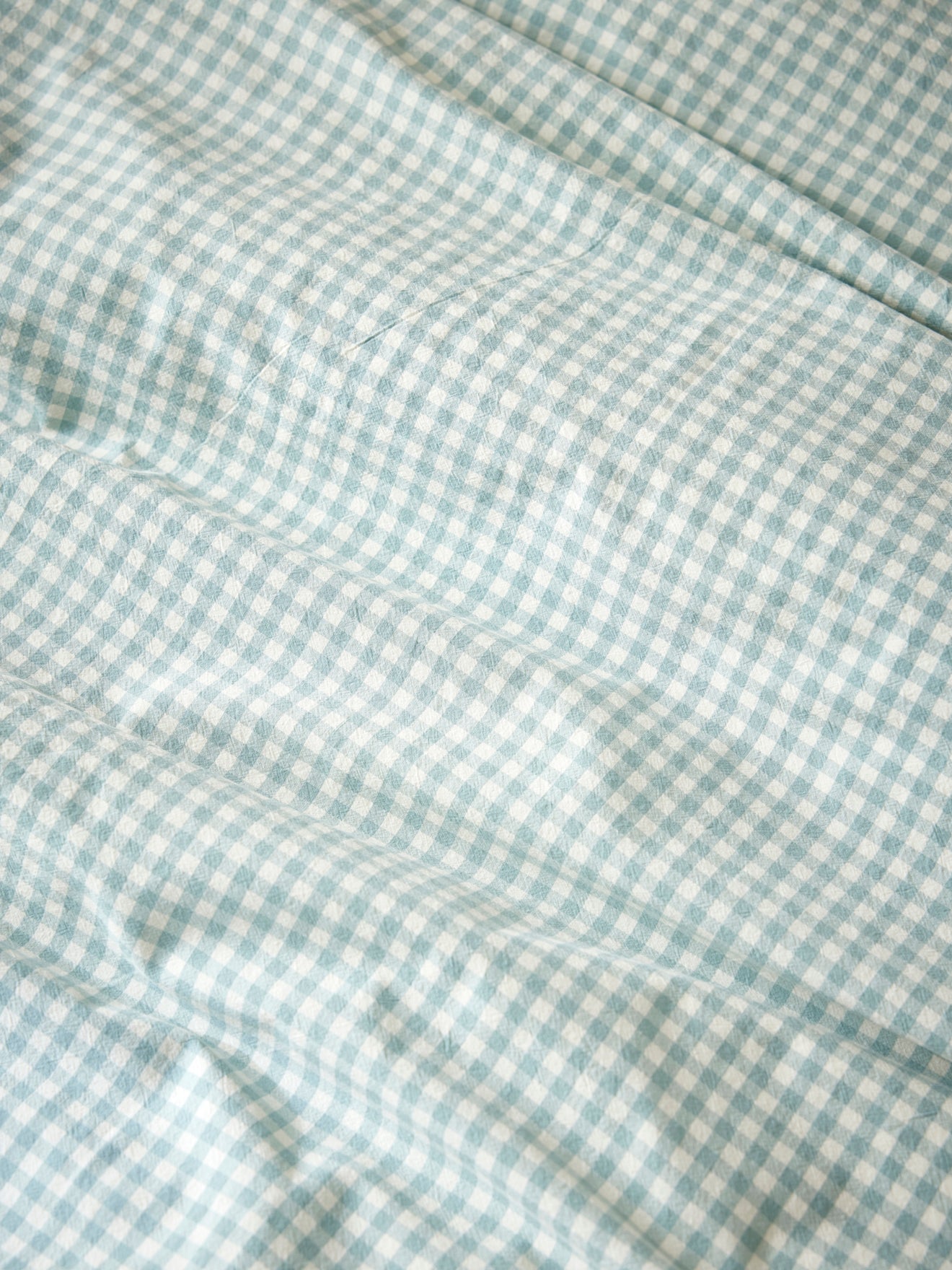 Housse de couette percale de coton "Vichy"