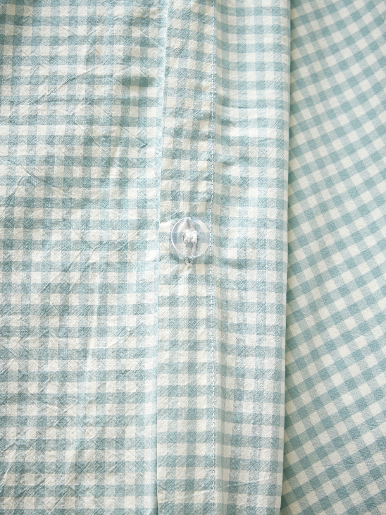 Housse de couette percale de coton "Vichy"