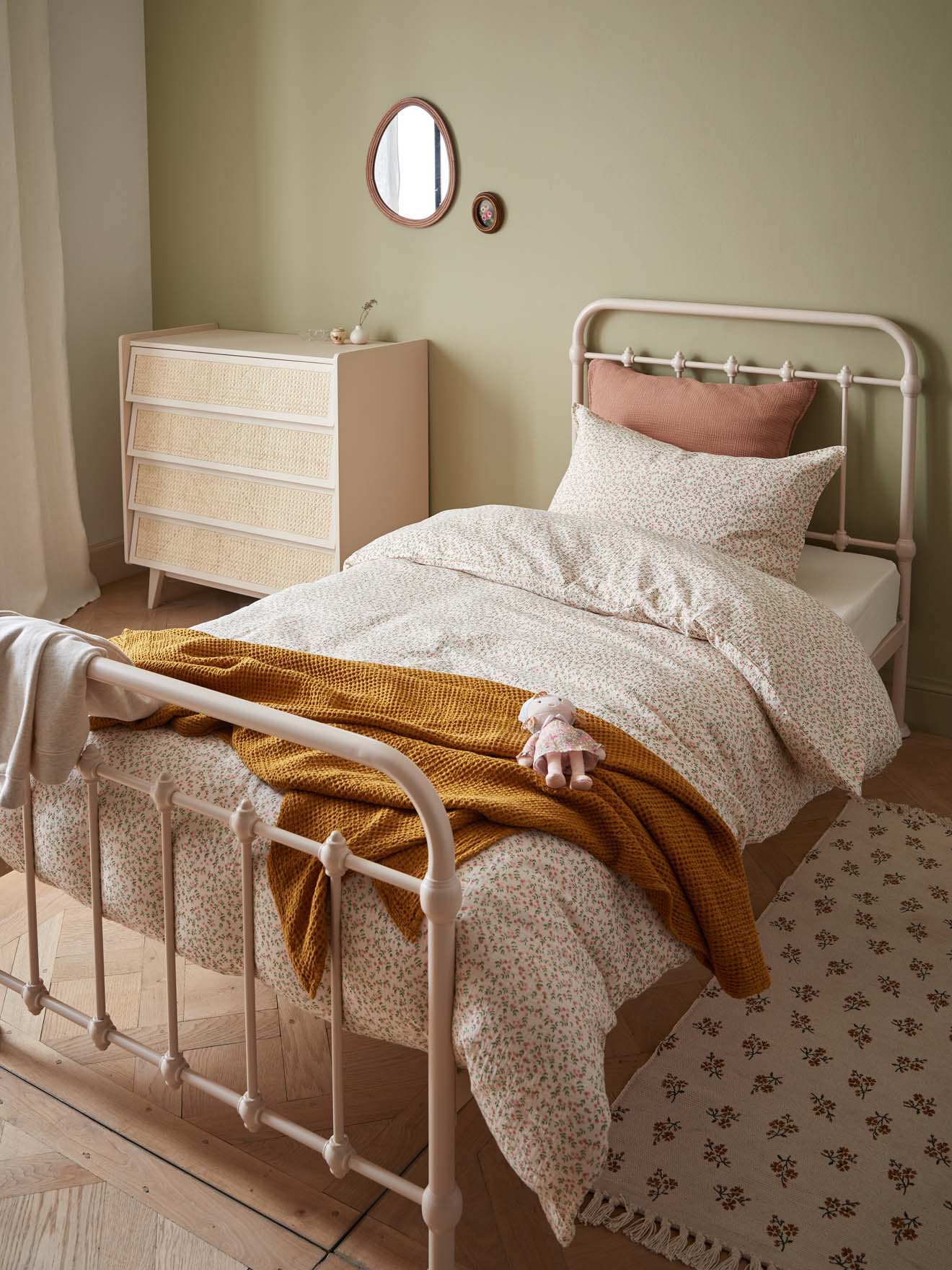Housse de couette gaze de coton "Myrtille"