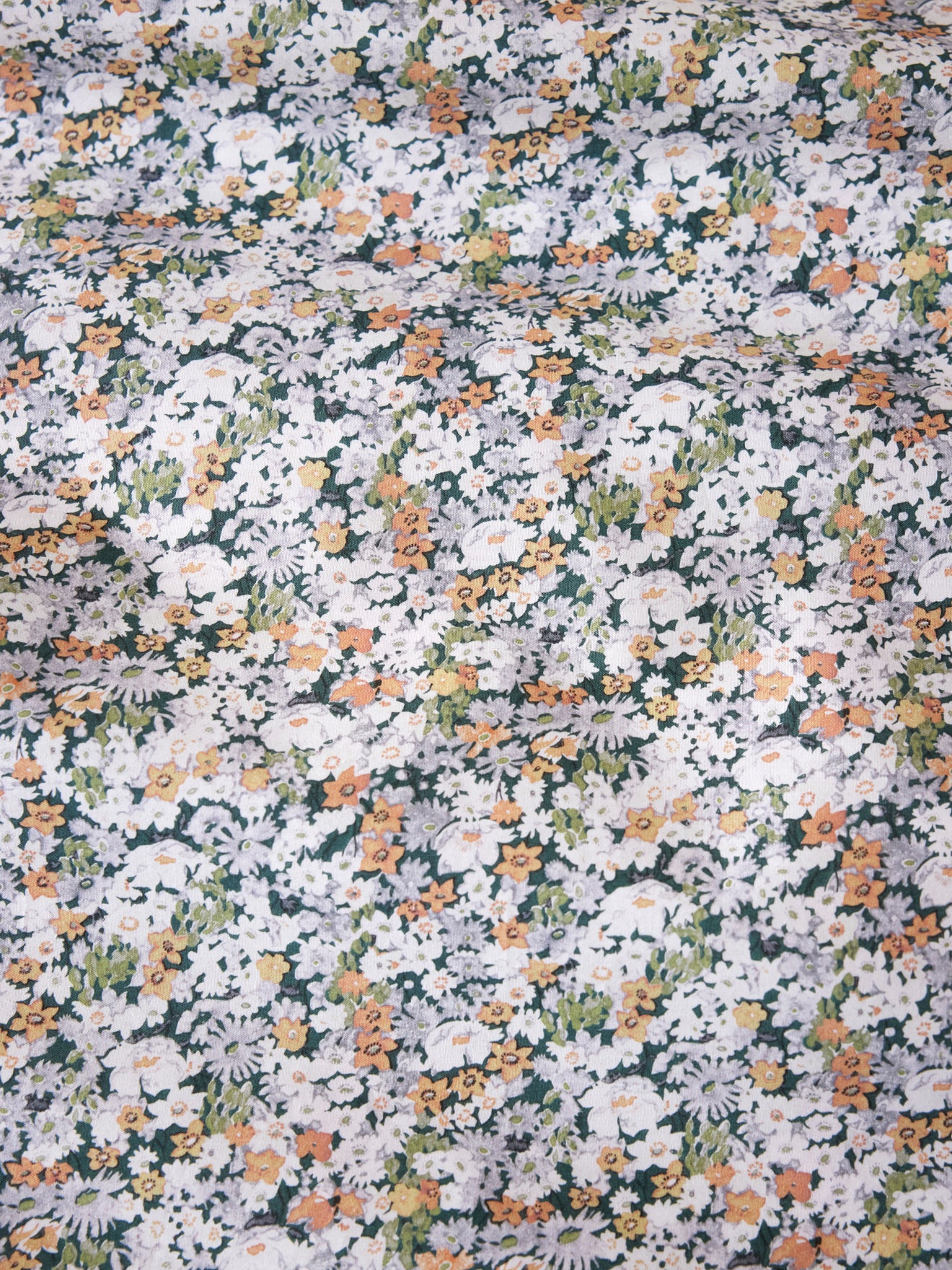 Housse de couette percale de coton et tissu Liberty "Shasta"