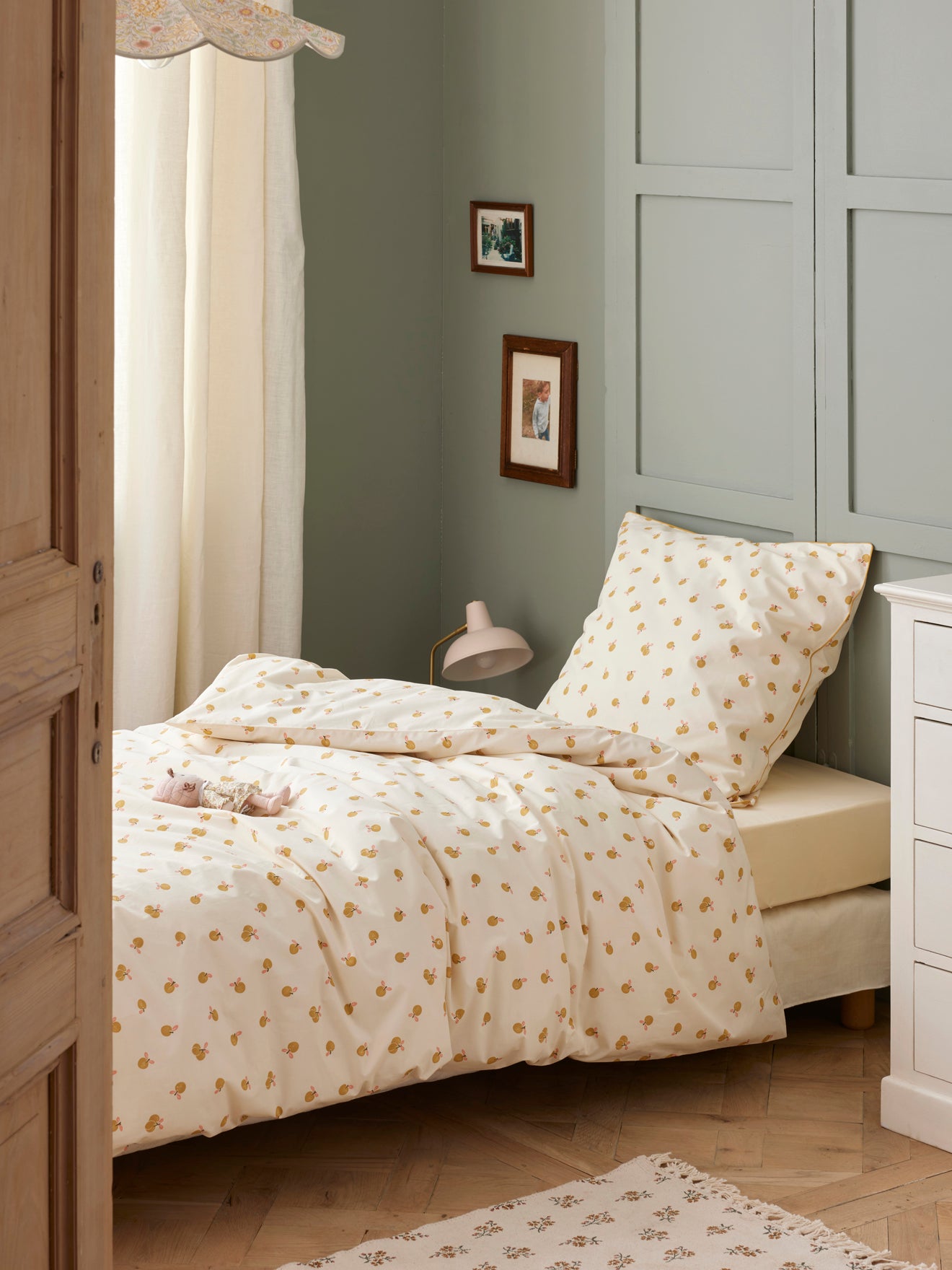 Housse de couette percale de coton "Mirabelle"