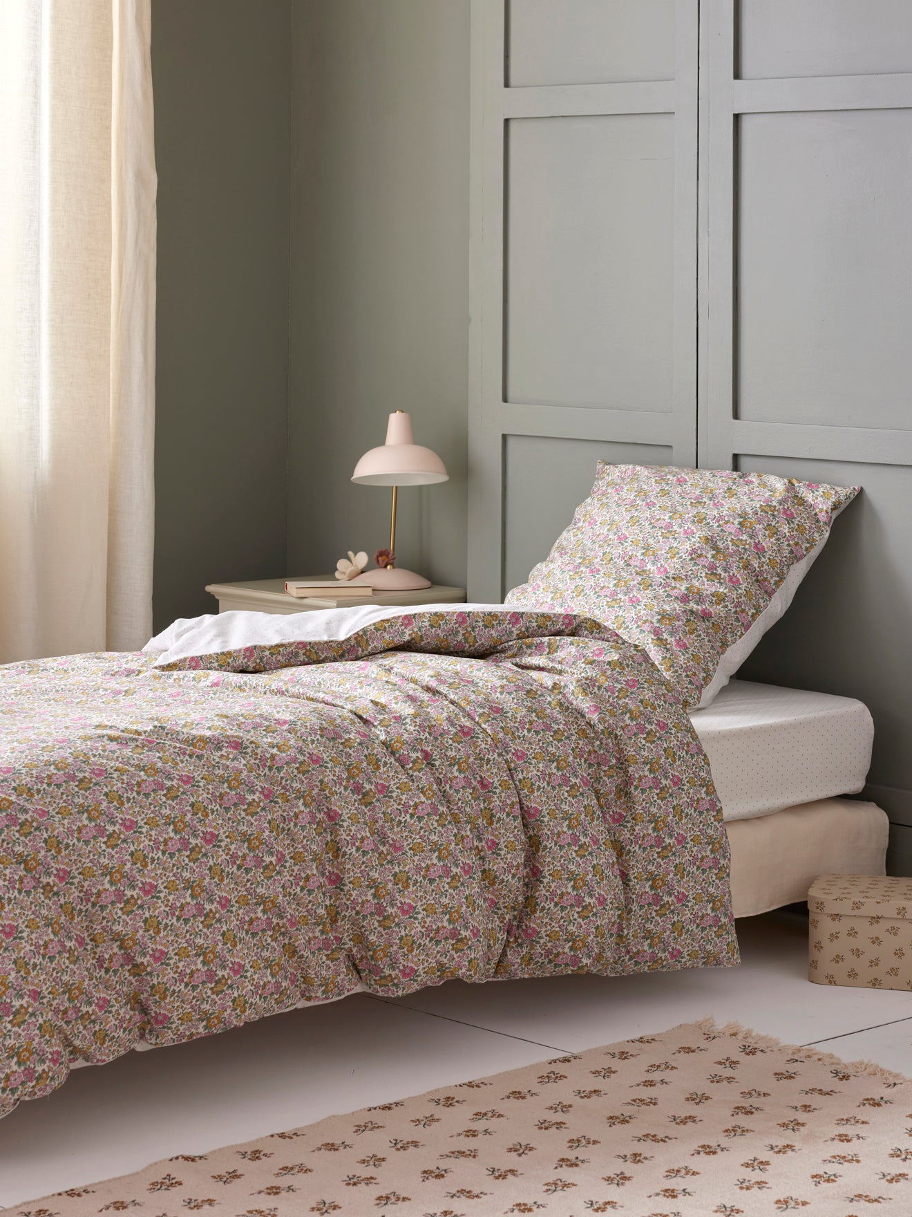 Dekbedovertrek in Liberty-stof "Clare Rich"