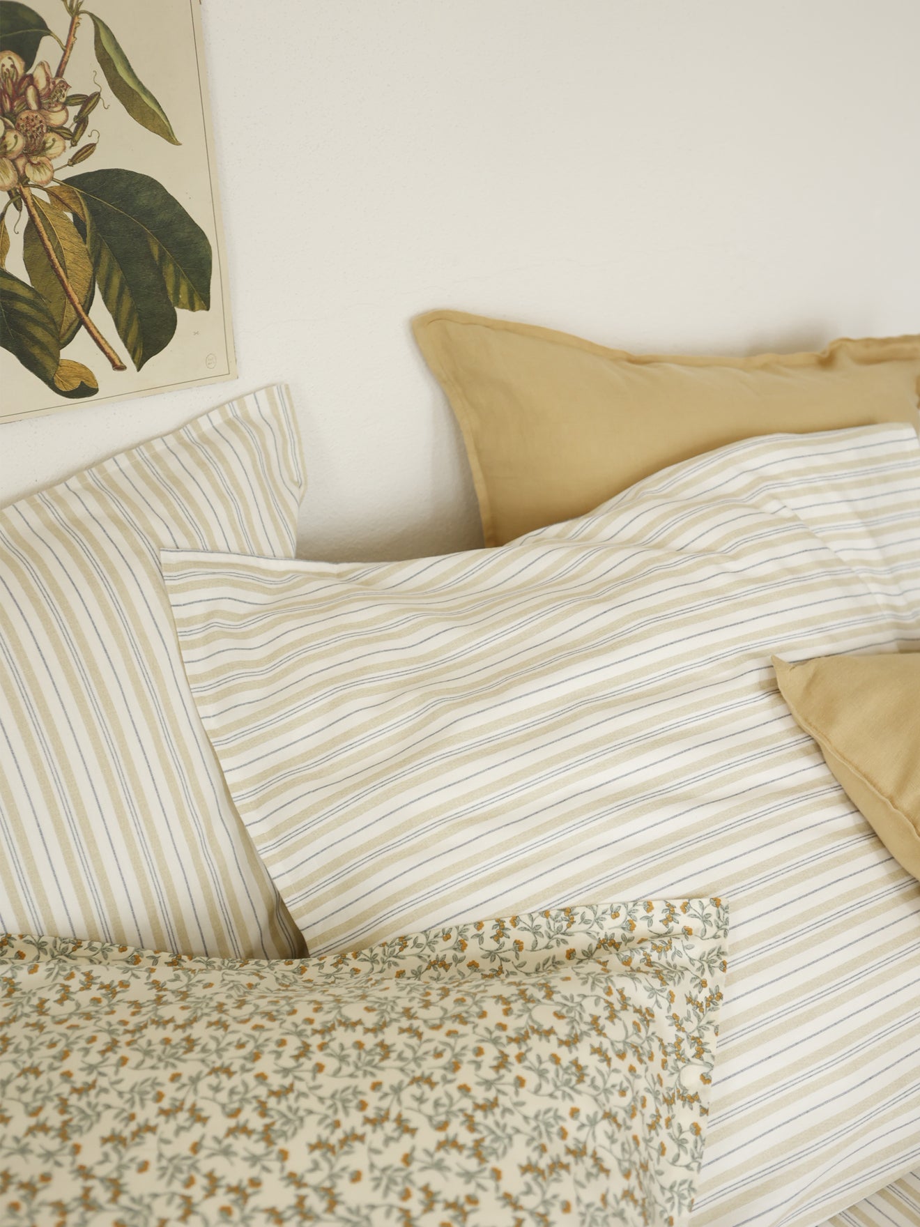 Housse de couette coton tramé aspect lin "Transat"