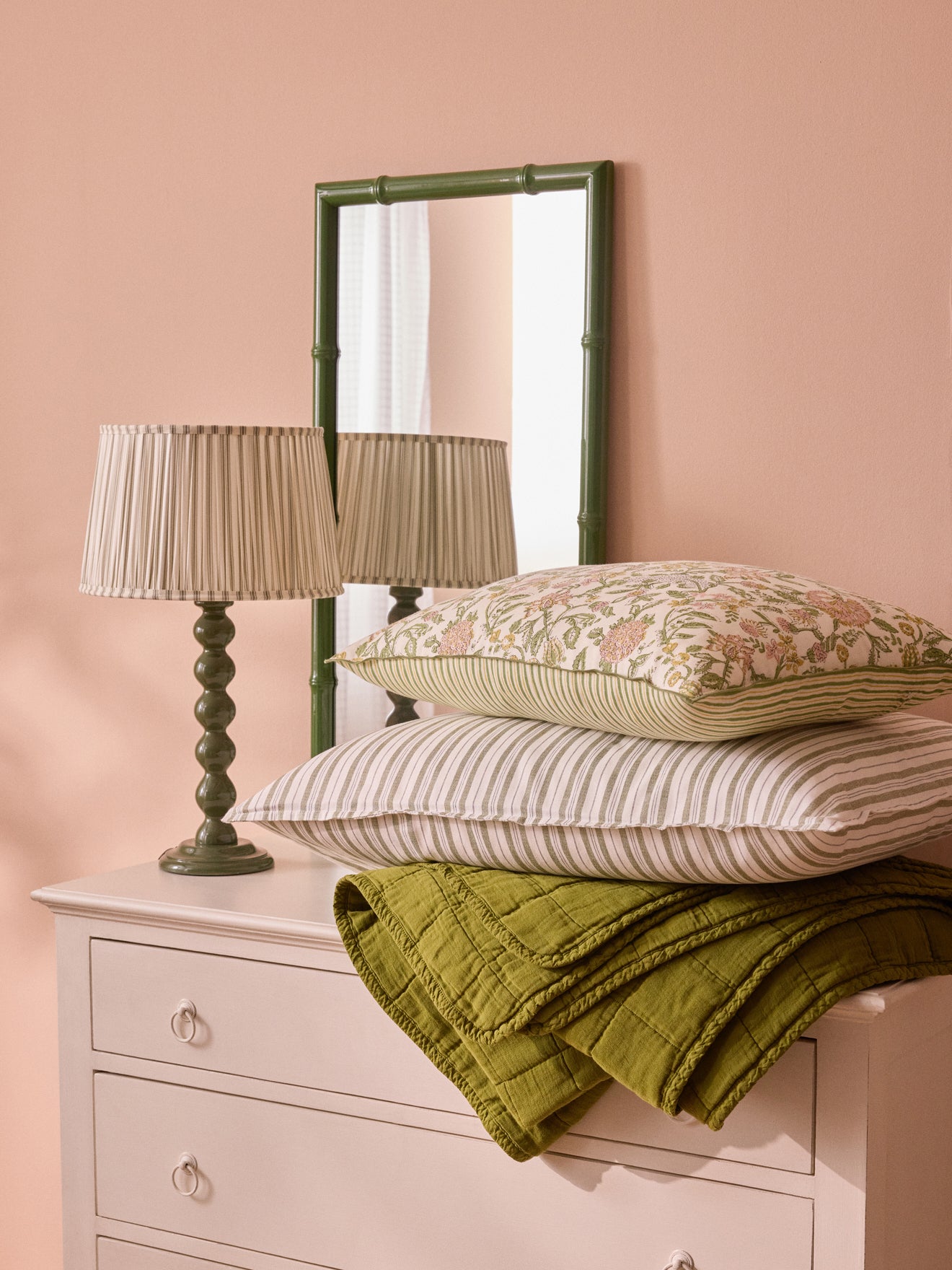 Dekbedovertrek in katoen met linnenlook "Transat"