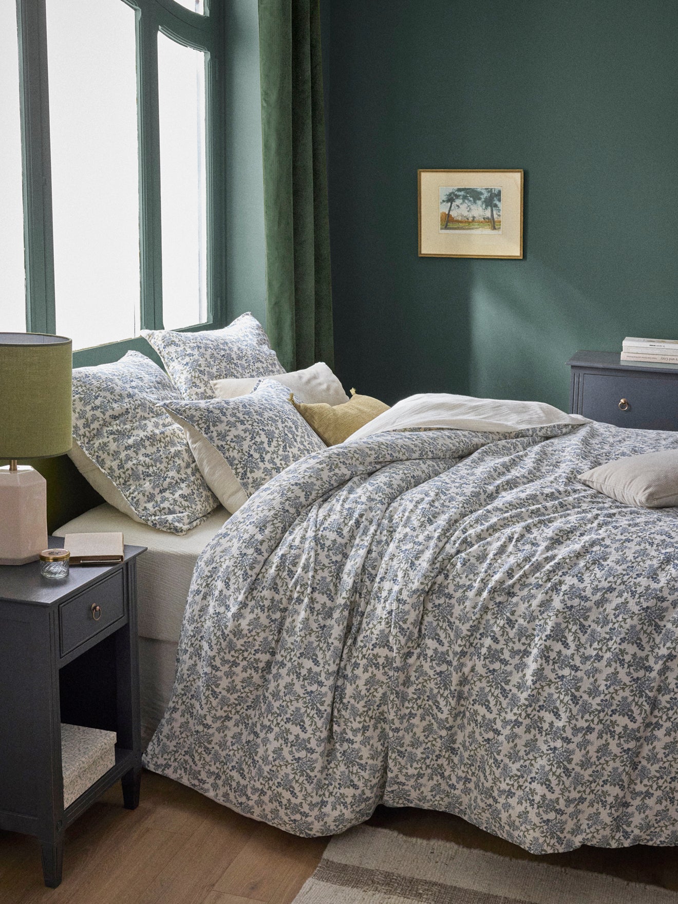 Dekbedovertrek in katoenen tetrastof "Armande"