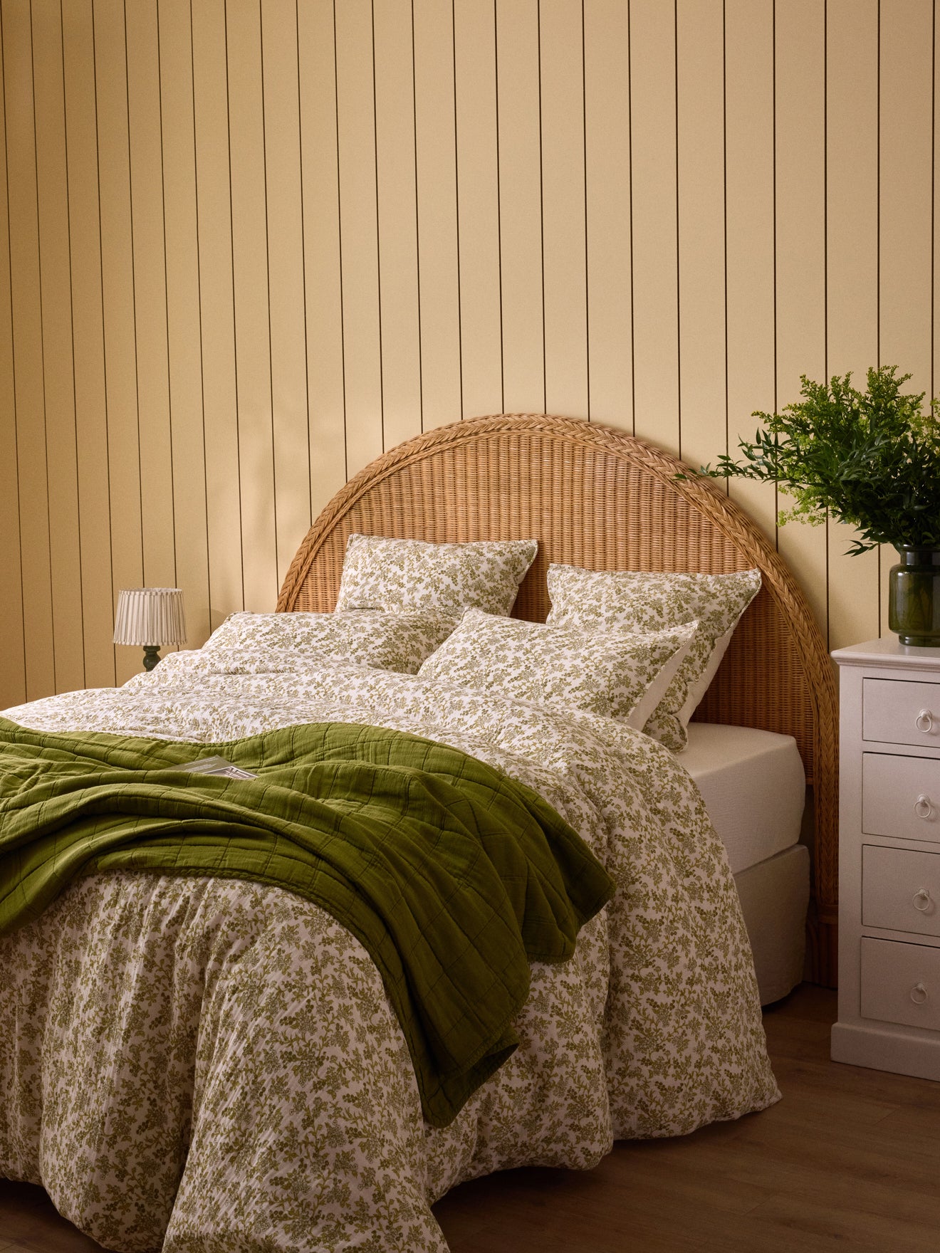 Dekbedovertrek in katoenen tetrastof "Armande"