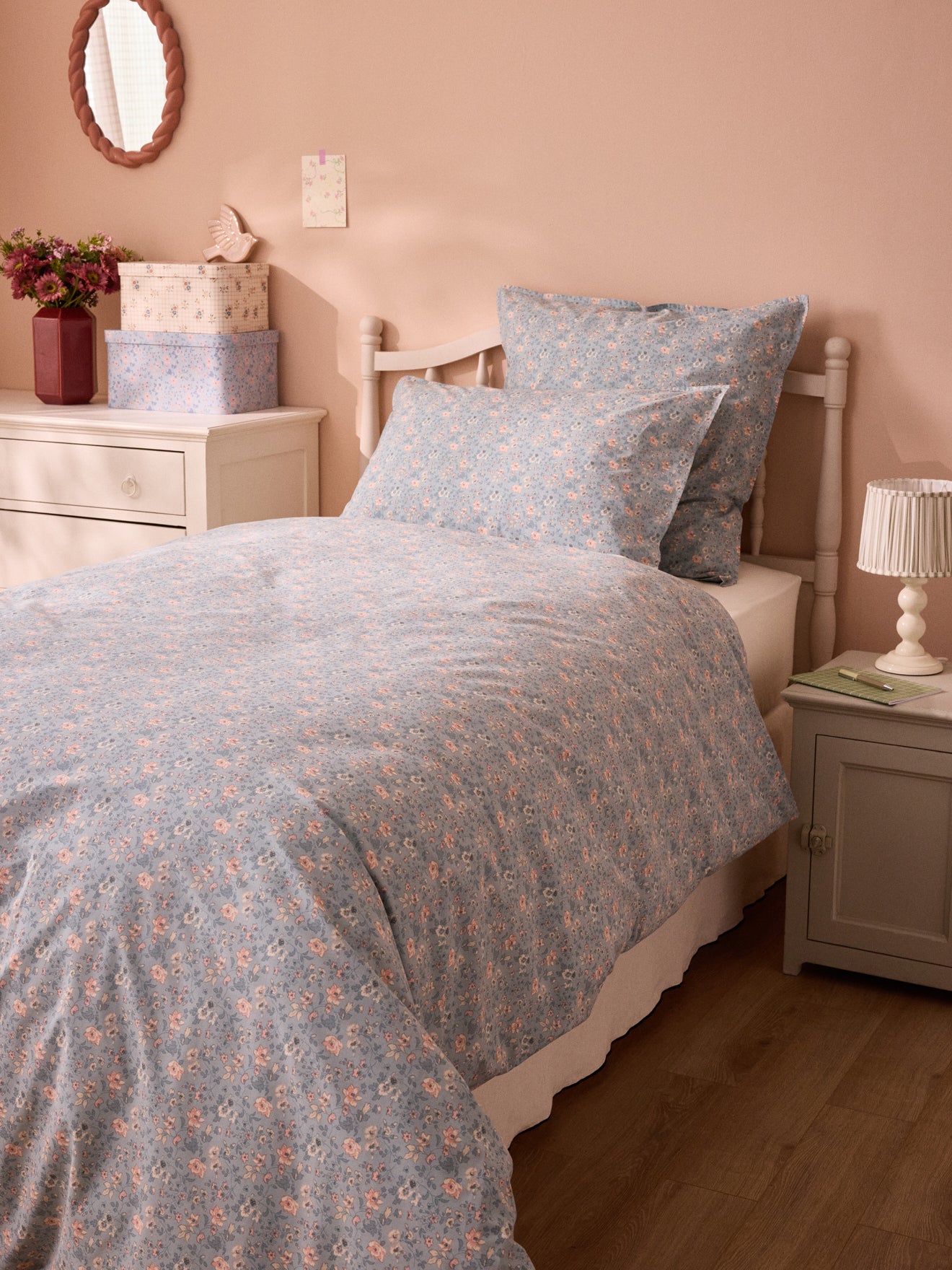 Dekbedovertrek in katoenbatist "Alma"