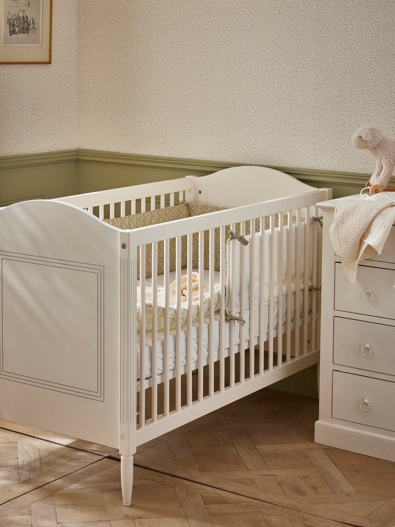 Tour de lit en tissu Liberty