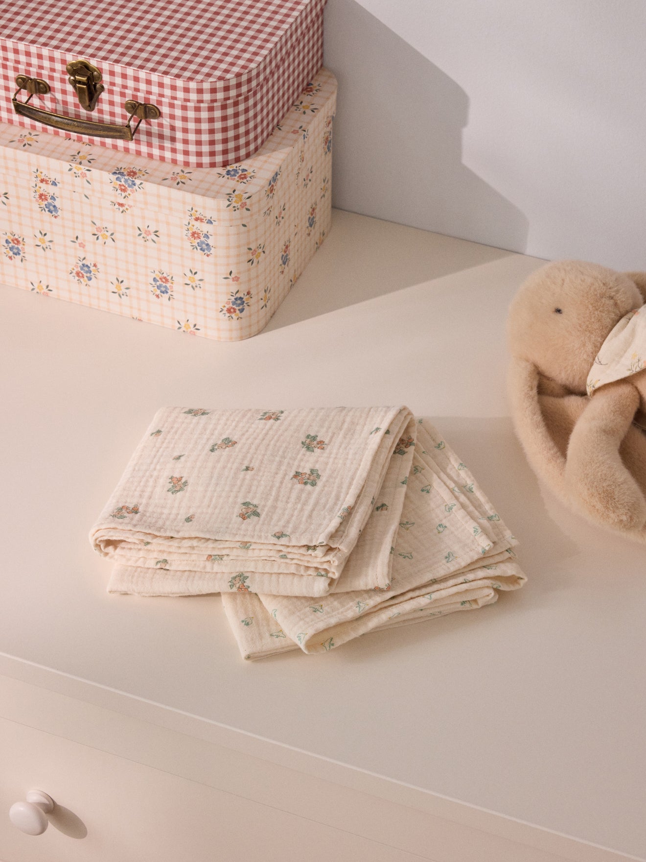 Lange gaze de coton biologique par lot de 2