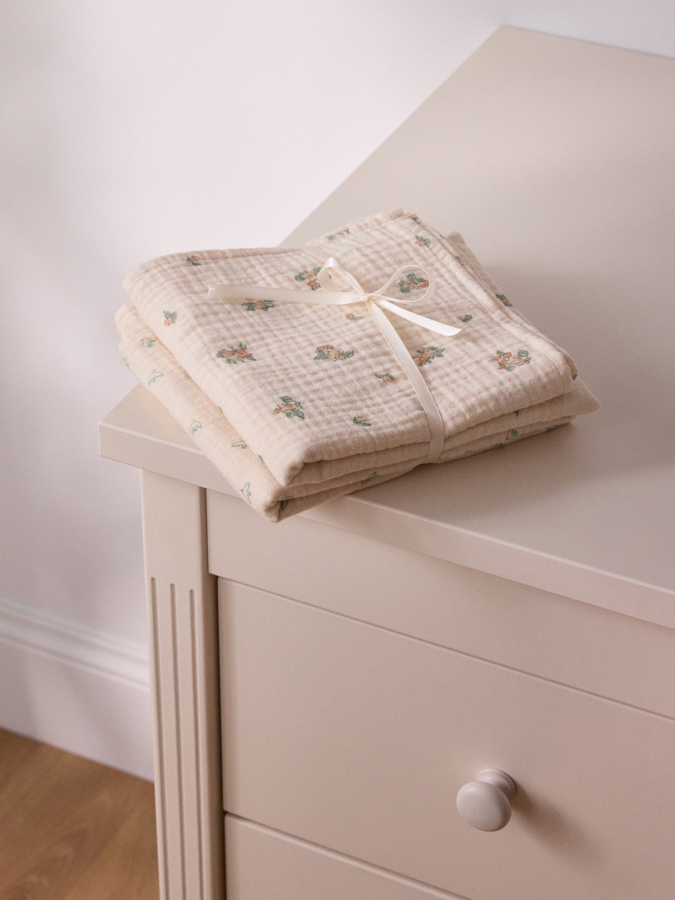 Set van 2 tetradoeken in biokatoenen tetrastof