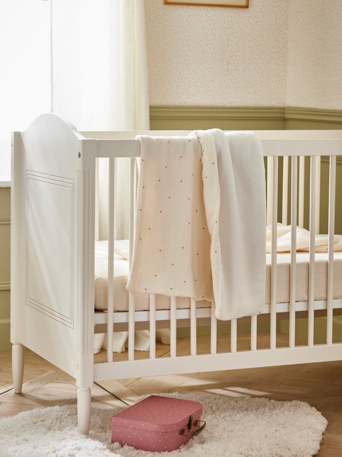 Babyplaid in tetrastof en microfleece