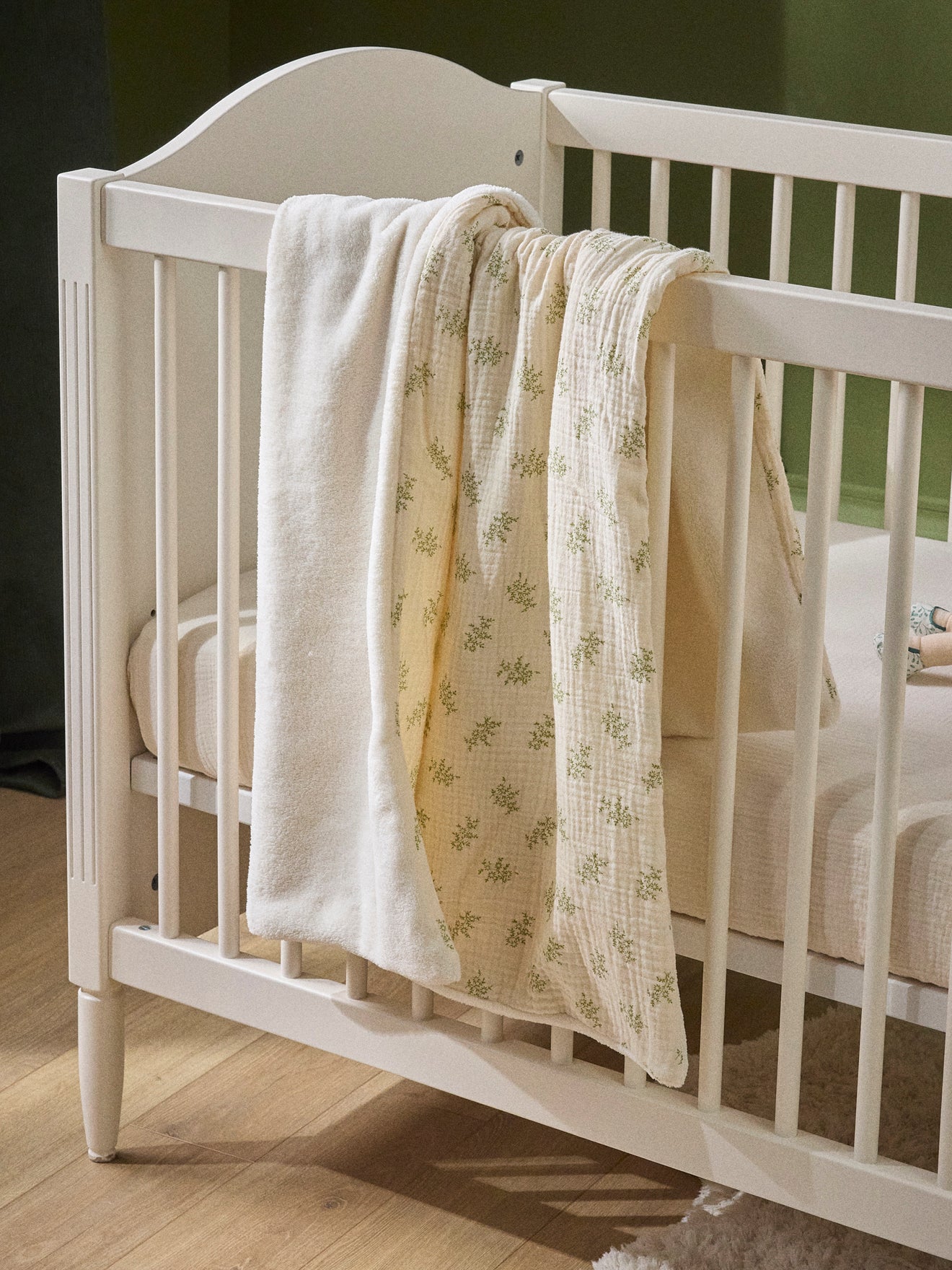 Babyplaid in tetrastof en microfleece