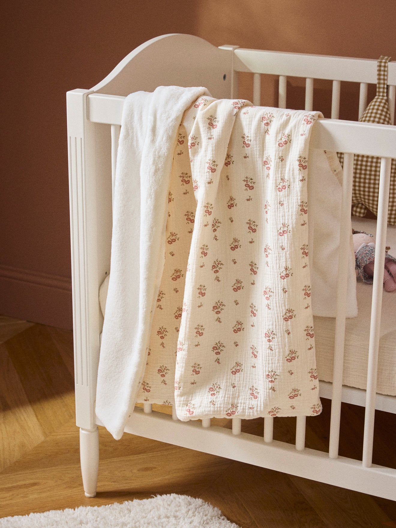 Babyplaid in tetrastof en microfleece