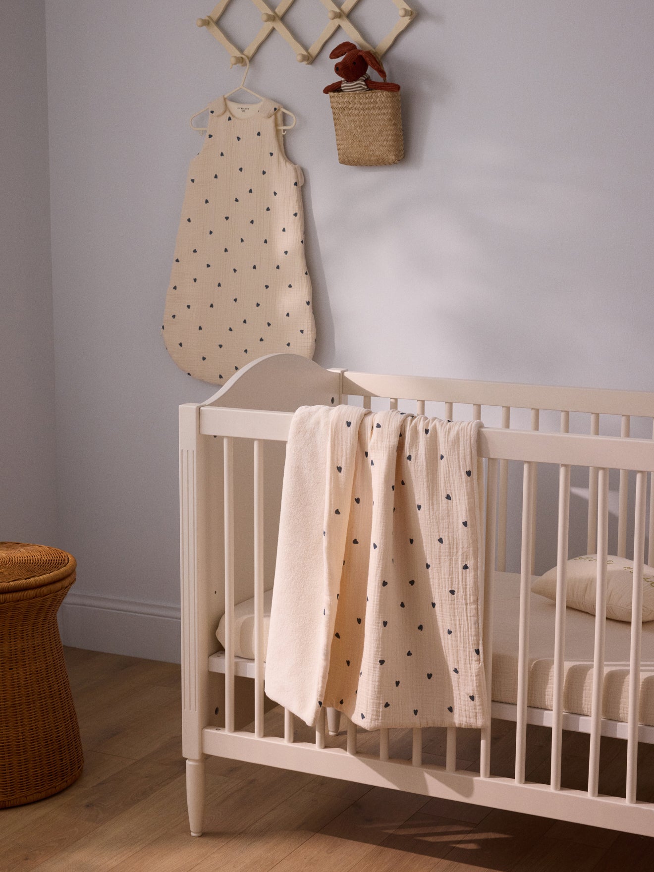 Plaid bébé gaze de coton et micro-polaire