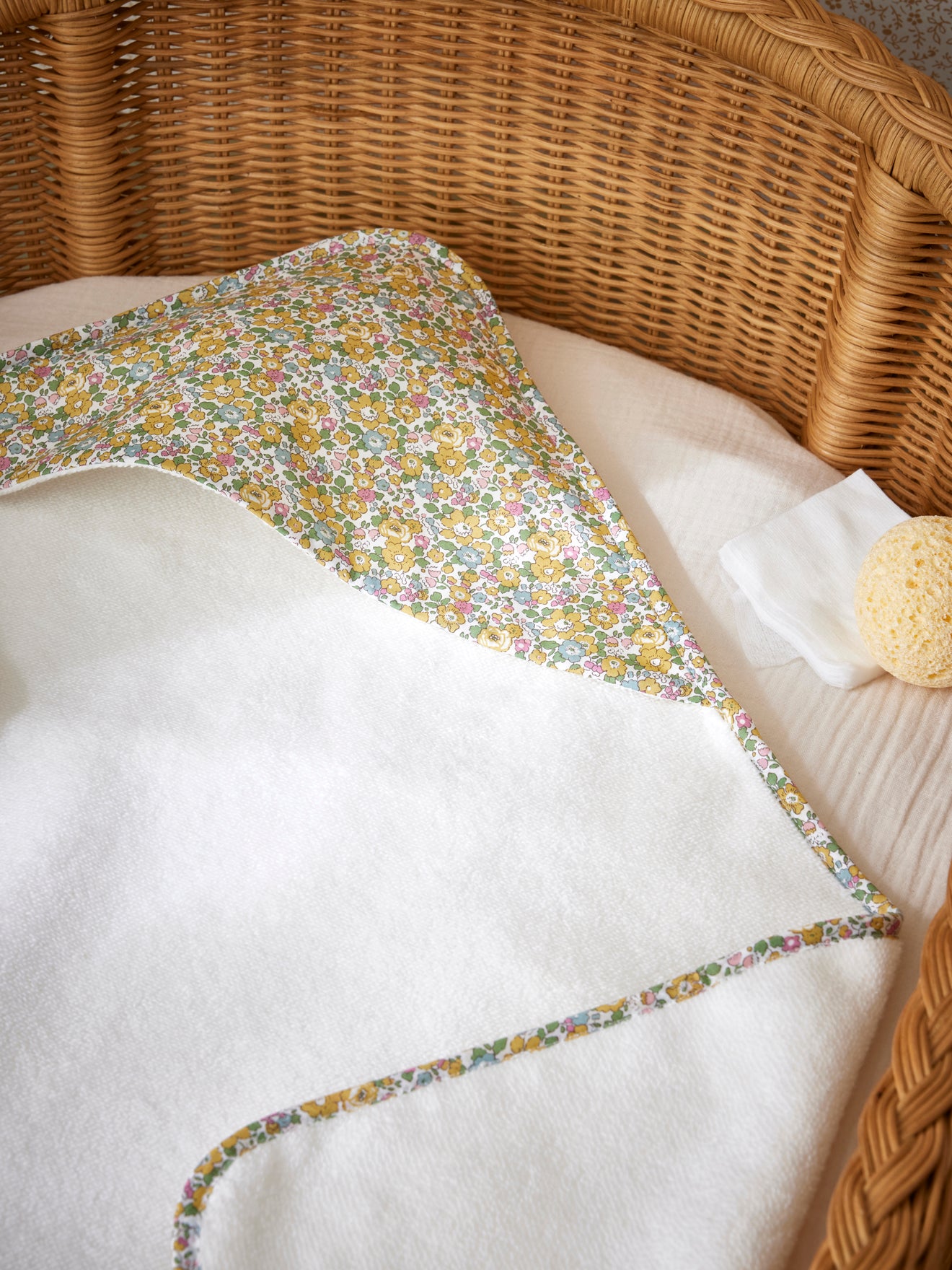 Cape de bain bébé tissu Liberty
