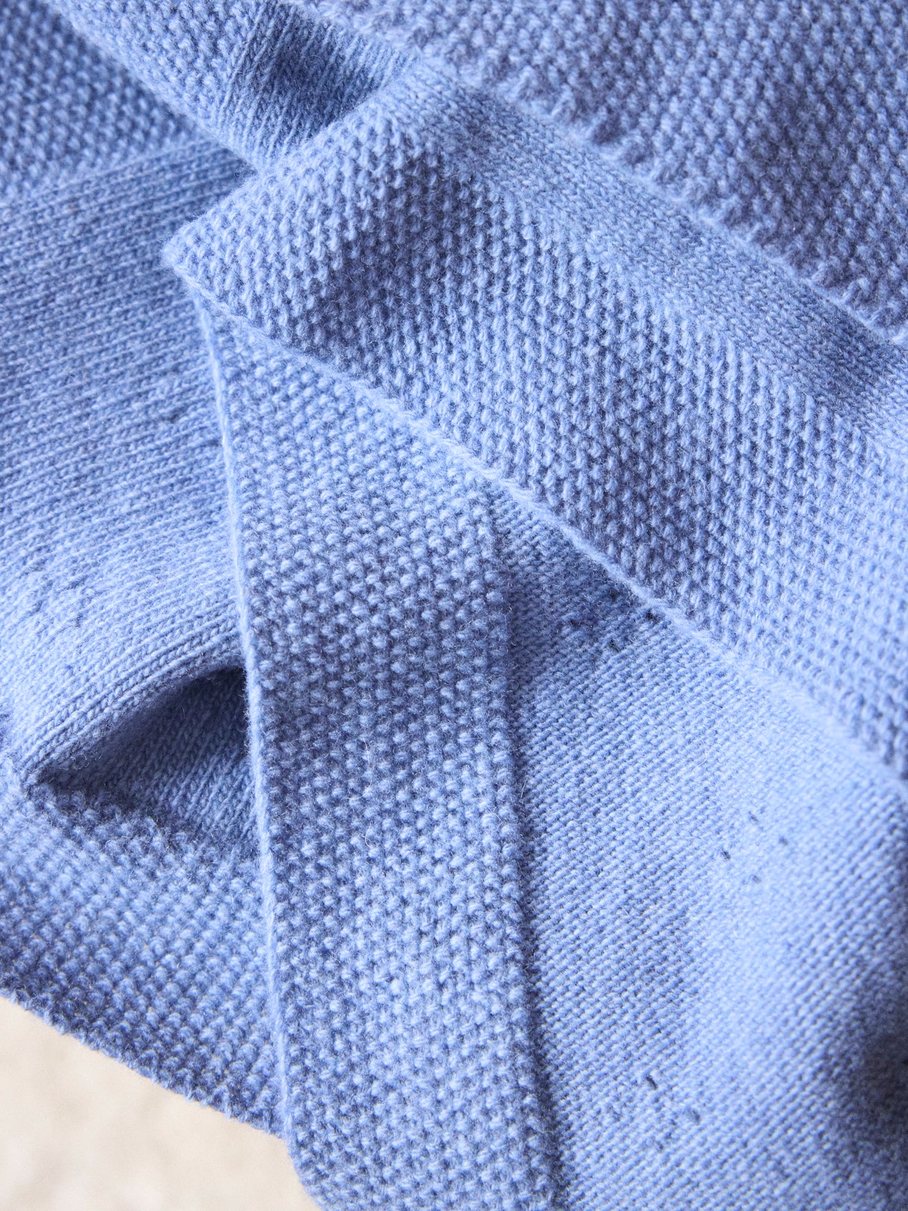 Babyplaid in pointelle van lamswol
