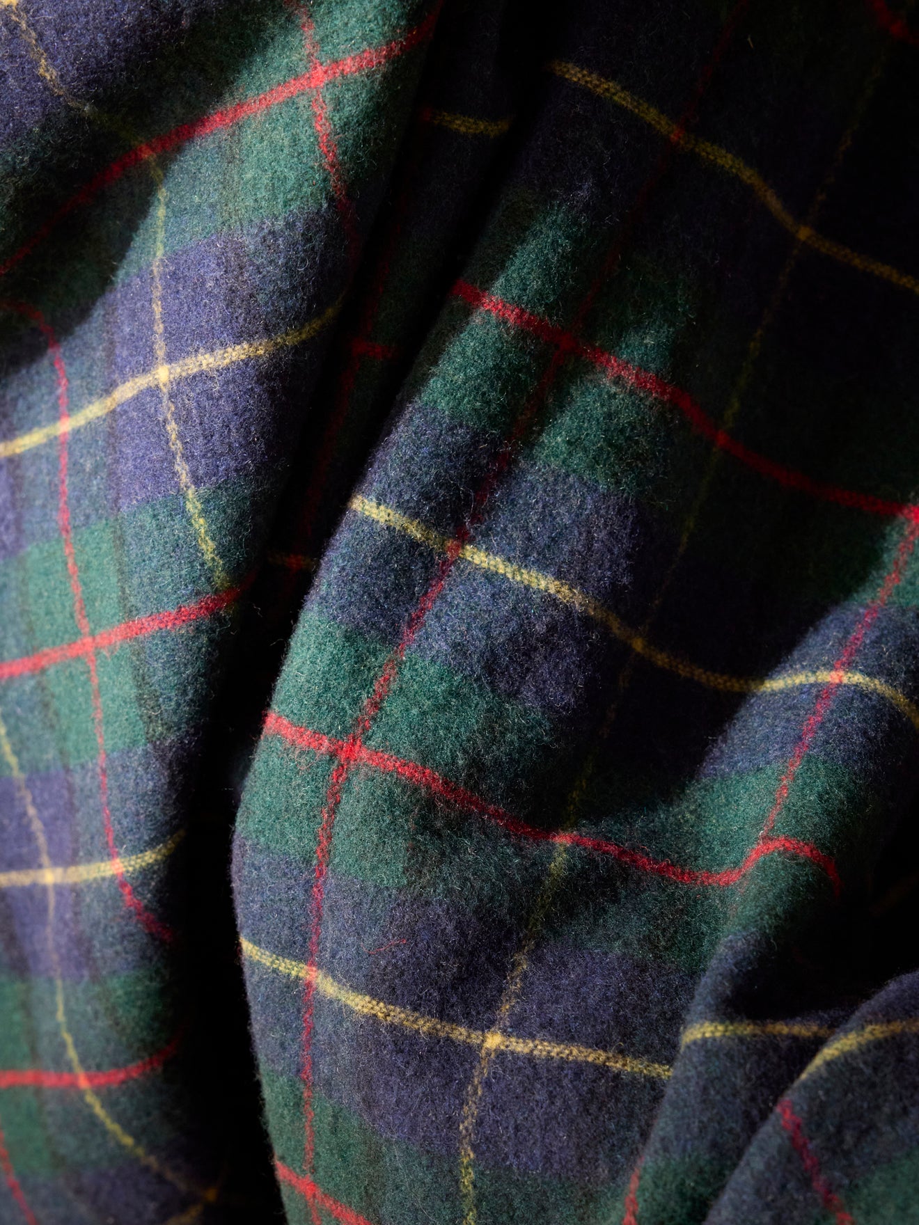 Grote geruite plaid van voornamelijk wol
