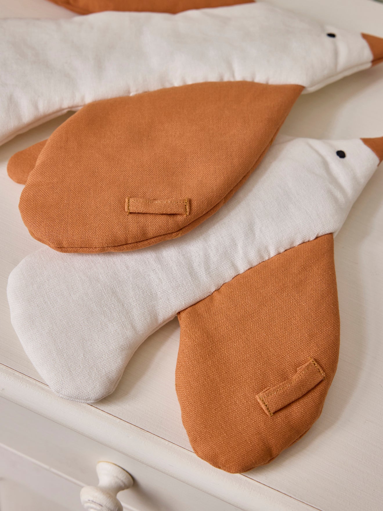 Déco murale Oiseau en tissu par lot de 2