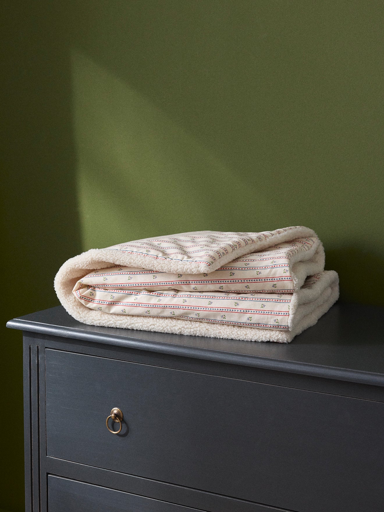 Omkeerbare print - sherpa en Avril-print