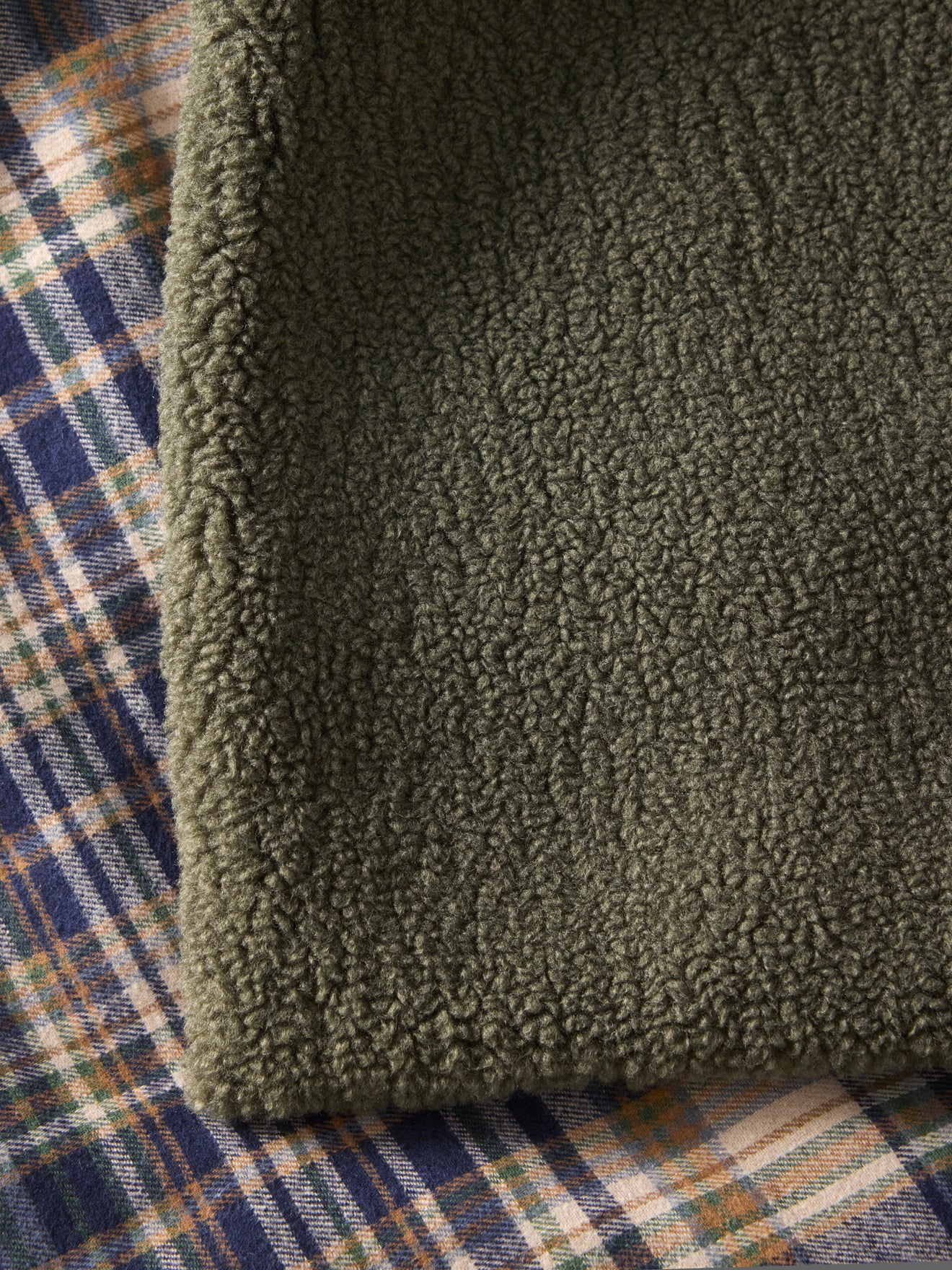 Reversibele Sherpa en Tartan Plaid