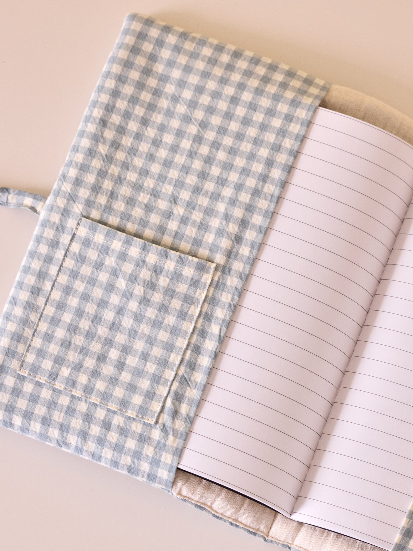 Housse pour carnet de santé en gaze vichy