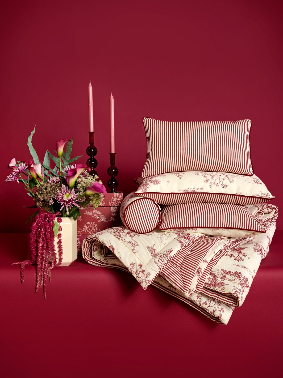 Kussen met stroken - Marquise Jubileumcollectie