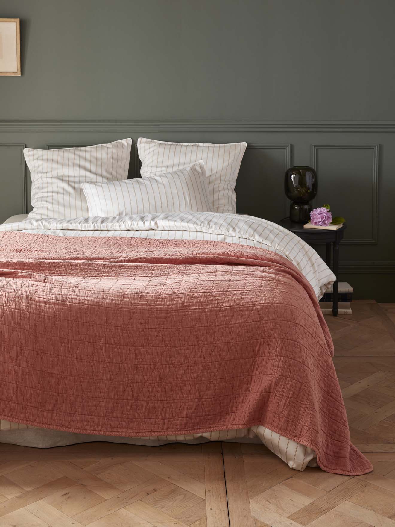 Bedsprei in piquékatoen